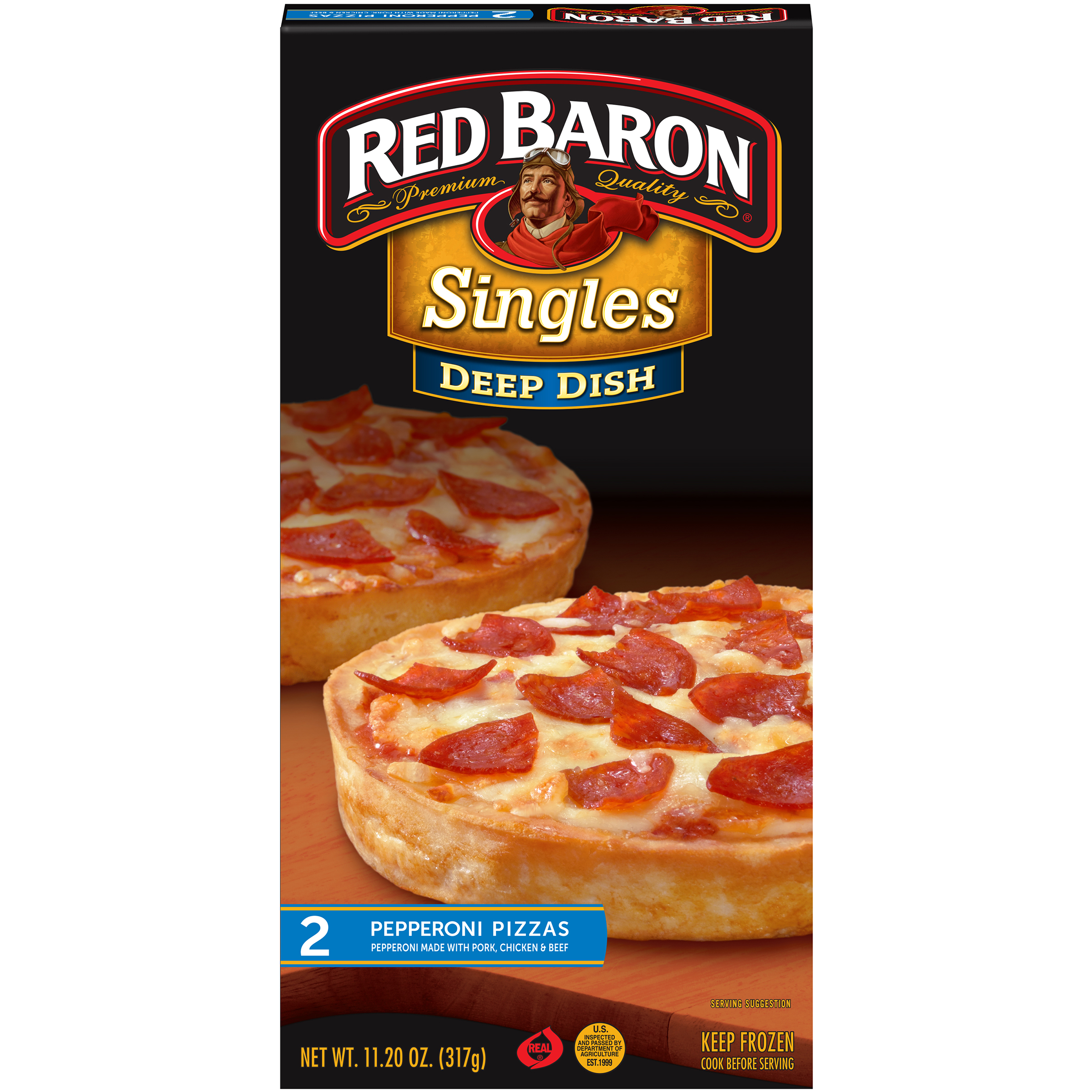 UPC 072180637512 product image for Deep Dish Singles Pepperoni Pizza 11.2 OZ BOX | upcitemdb.com