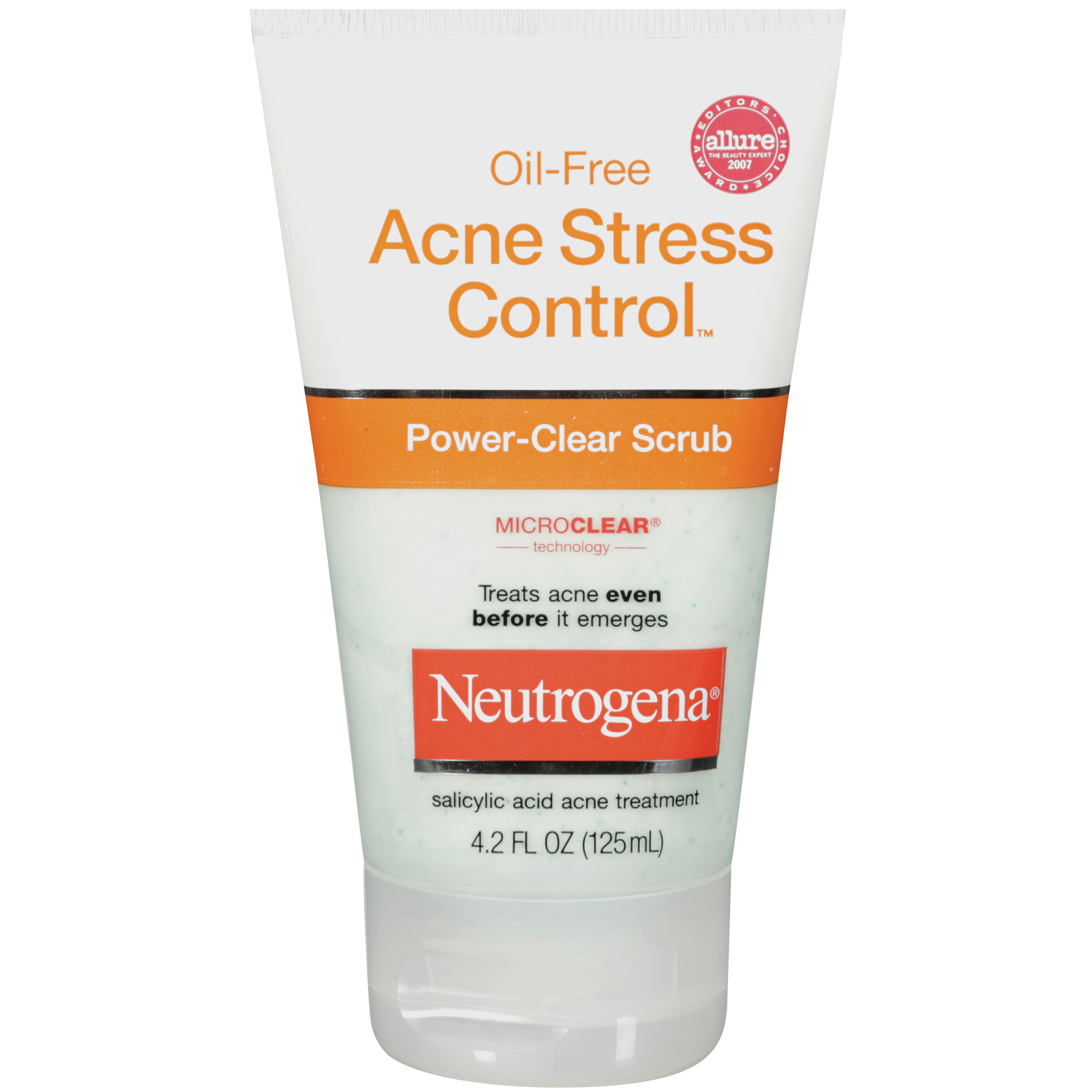Neutrogena Power-Clear Scrub Oil-Free Acne Stress Control 4.2 OZ Tube