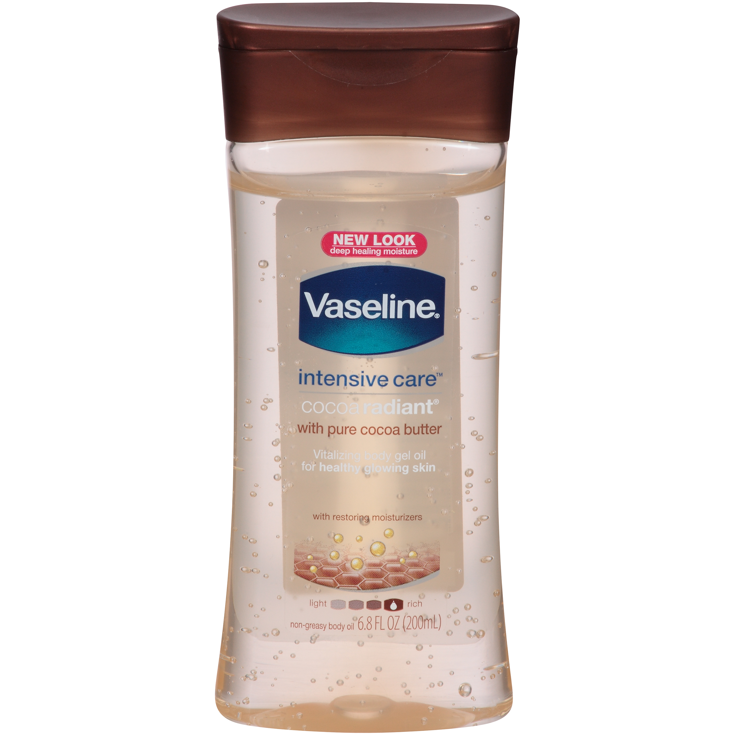 Vaseline Body Oil, Vitalizing Gel, Cocoa Butter, 6.8 oz (200 ml) Shop
