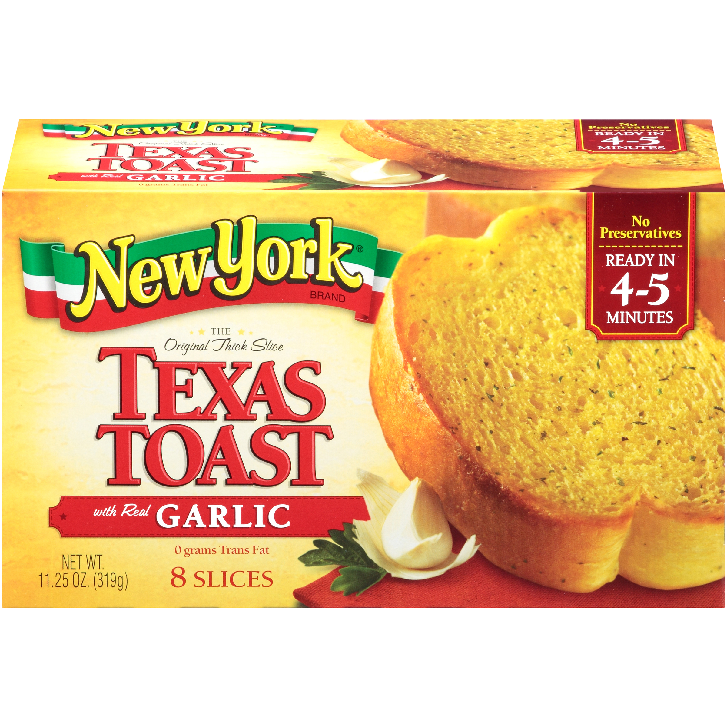 UPC 070459005581 New York Bakery Texas Frozen Garlic Toast 11.25oz