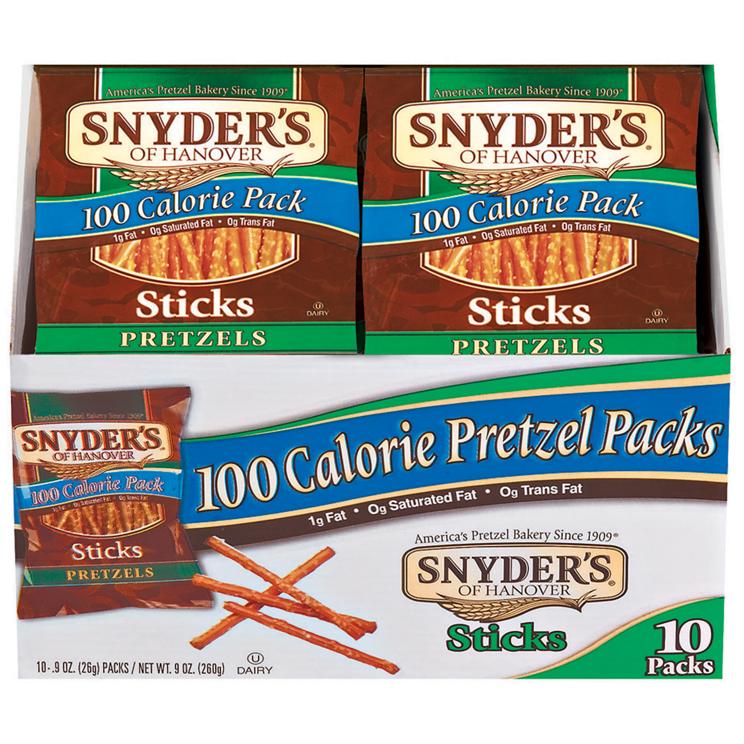 UPC 077975082171 Sticks 100 Calorie Pk .9 Oz Pretzels 10 PK BOX