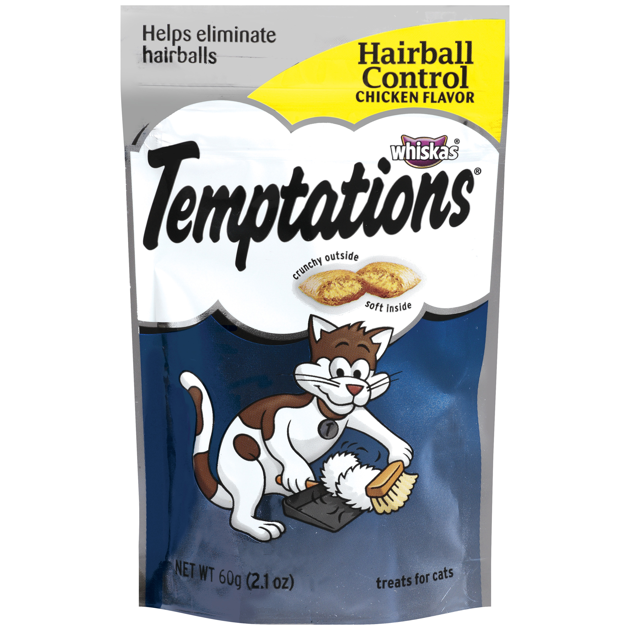 Whiskas Temptations Hairball Control Chicken Flavor Cat Treats Pet