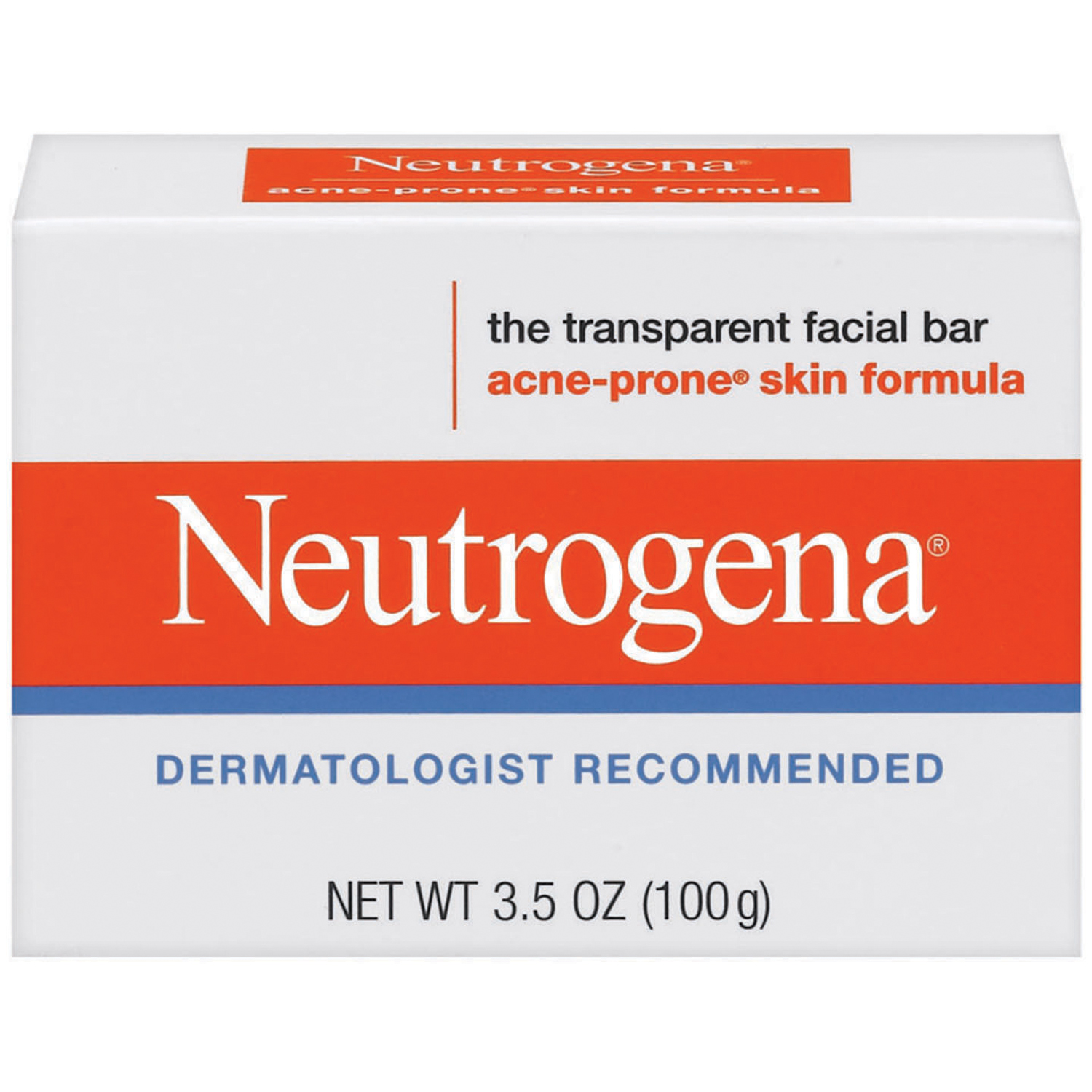 Neutrogena Acne ProneA Skin Formula Facial Bar 3.5 OZ BOX
