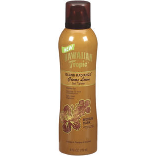 creme tropic tanner hawaiian self radiance island lotion sunless aerosol oz dark medium