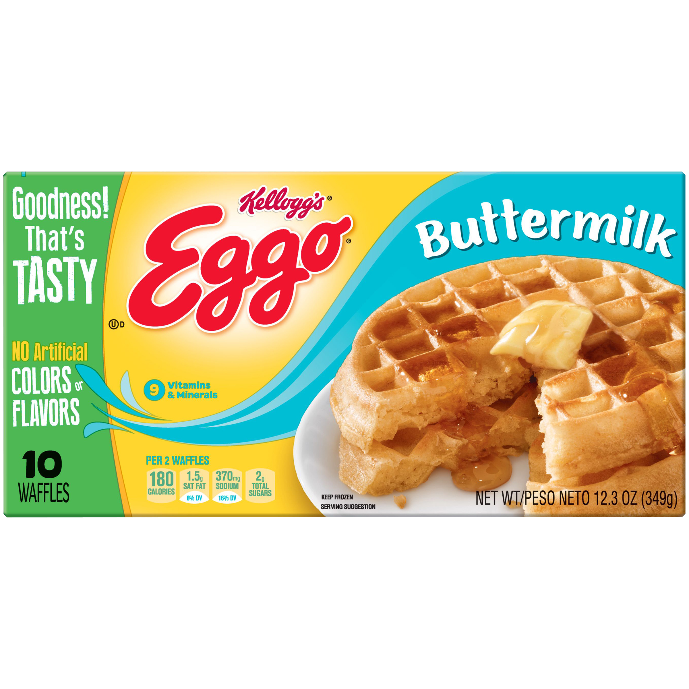 UPC 038000402906 product image for Eggo Buttermilk Waffles 12.3 OZ BOX | upcitemdb.com
