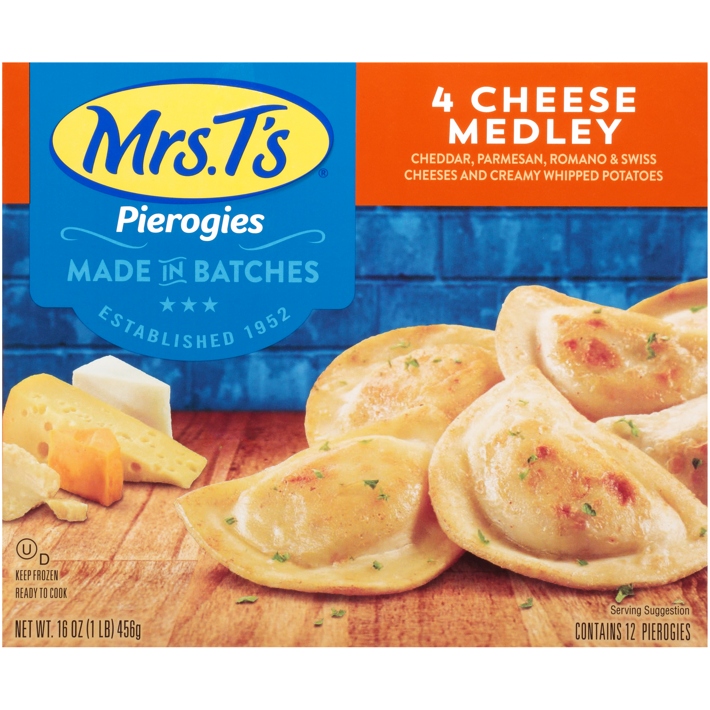 UPC 041164000413 product image for Four Cheese Medley Pierogies 16 OZ BOX | upcitemdb.com