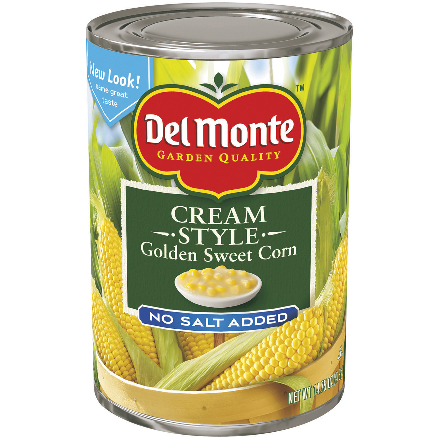 CREAM STYLE NO SALT ADDED SWEET CORN, CREAM STYLE