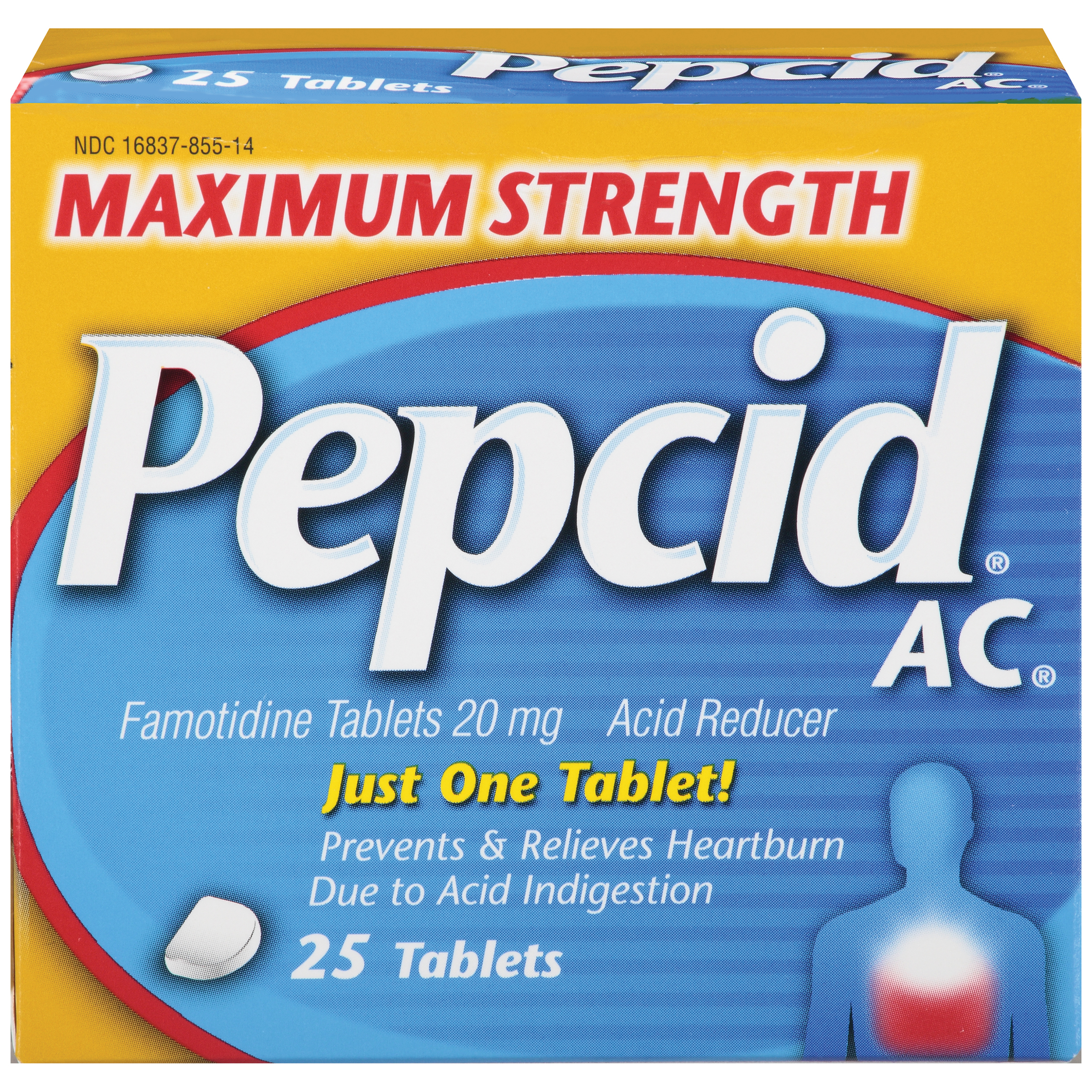 can you take pepcid ac with food