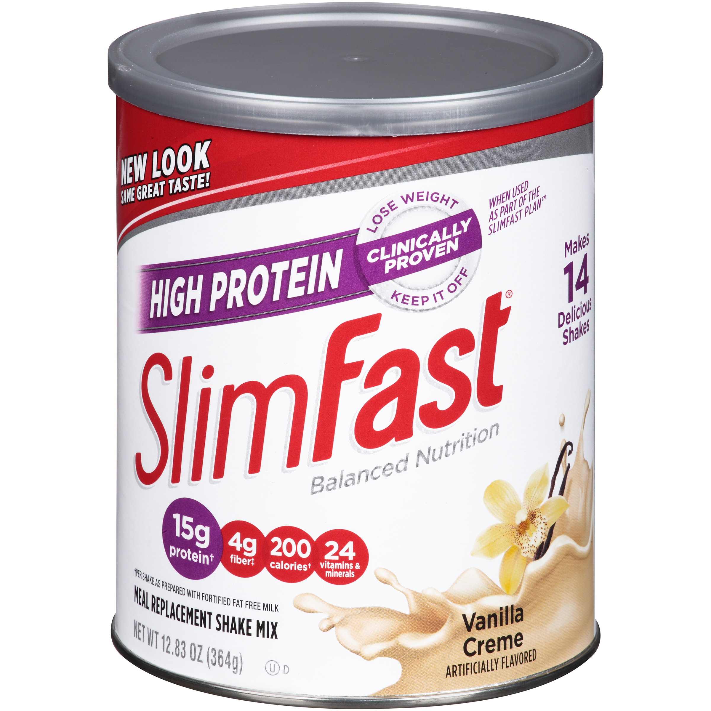 Slim-Fast High Protein Creamy Vanilla Meal Replacement Shake Mix 12.83 ...