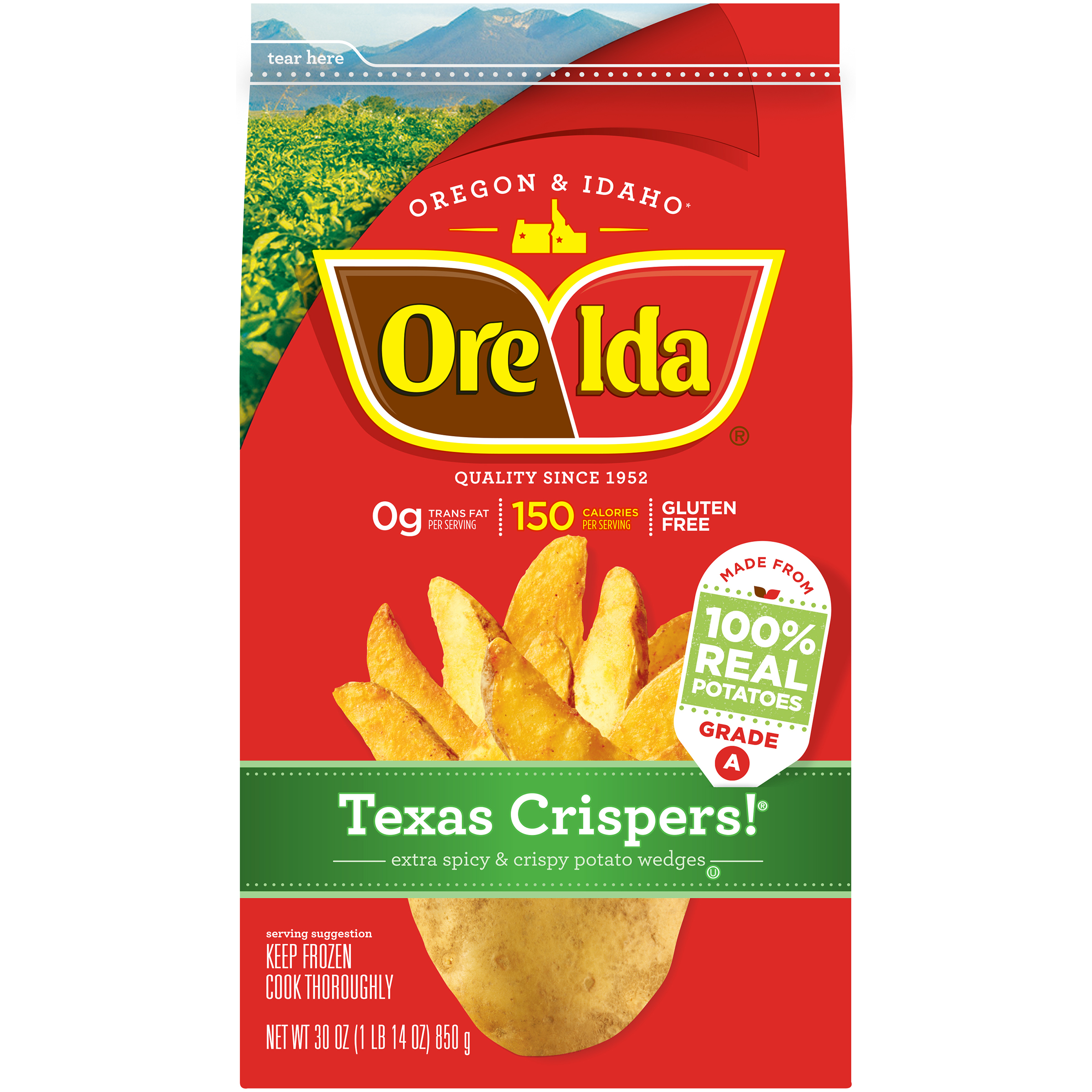 UPC 013120007644 product image for Texas Crispers Potato Wedges 30 OZ BAG | upcitemdb.com