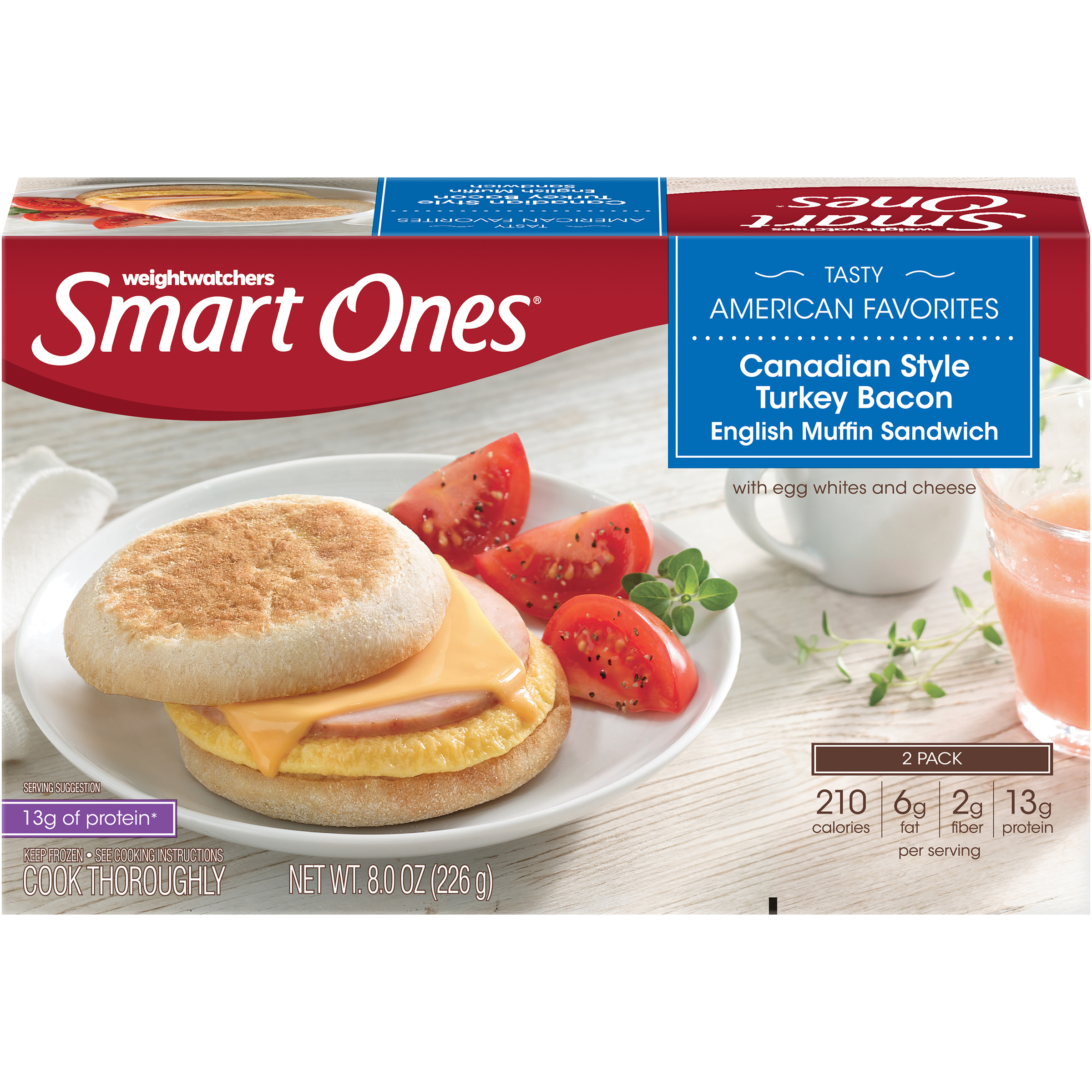 CANADIAN STYLE TURKEY BACON ENGLISH MUFFIN SANDWICH