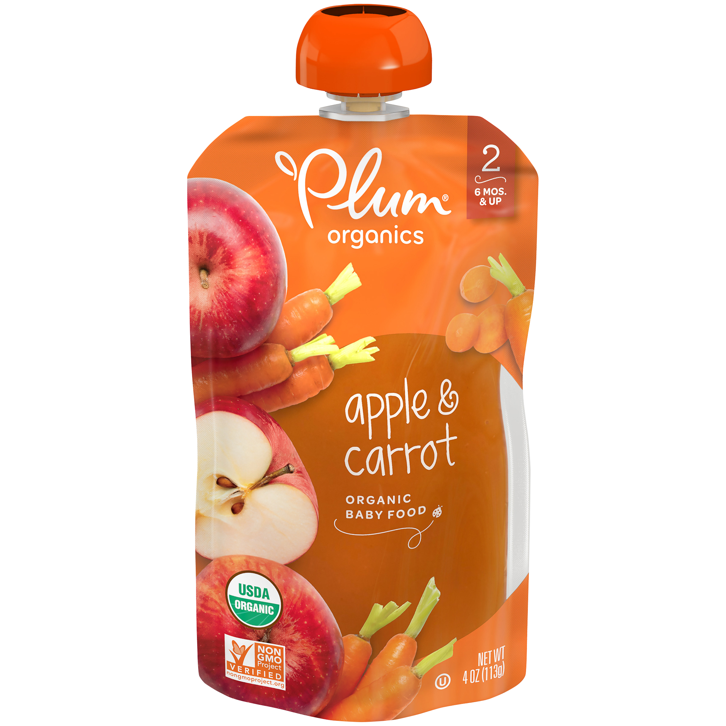 PLUM STAGE2 BLENDS BABY FOOD APPLE CARROT