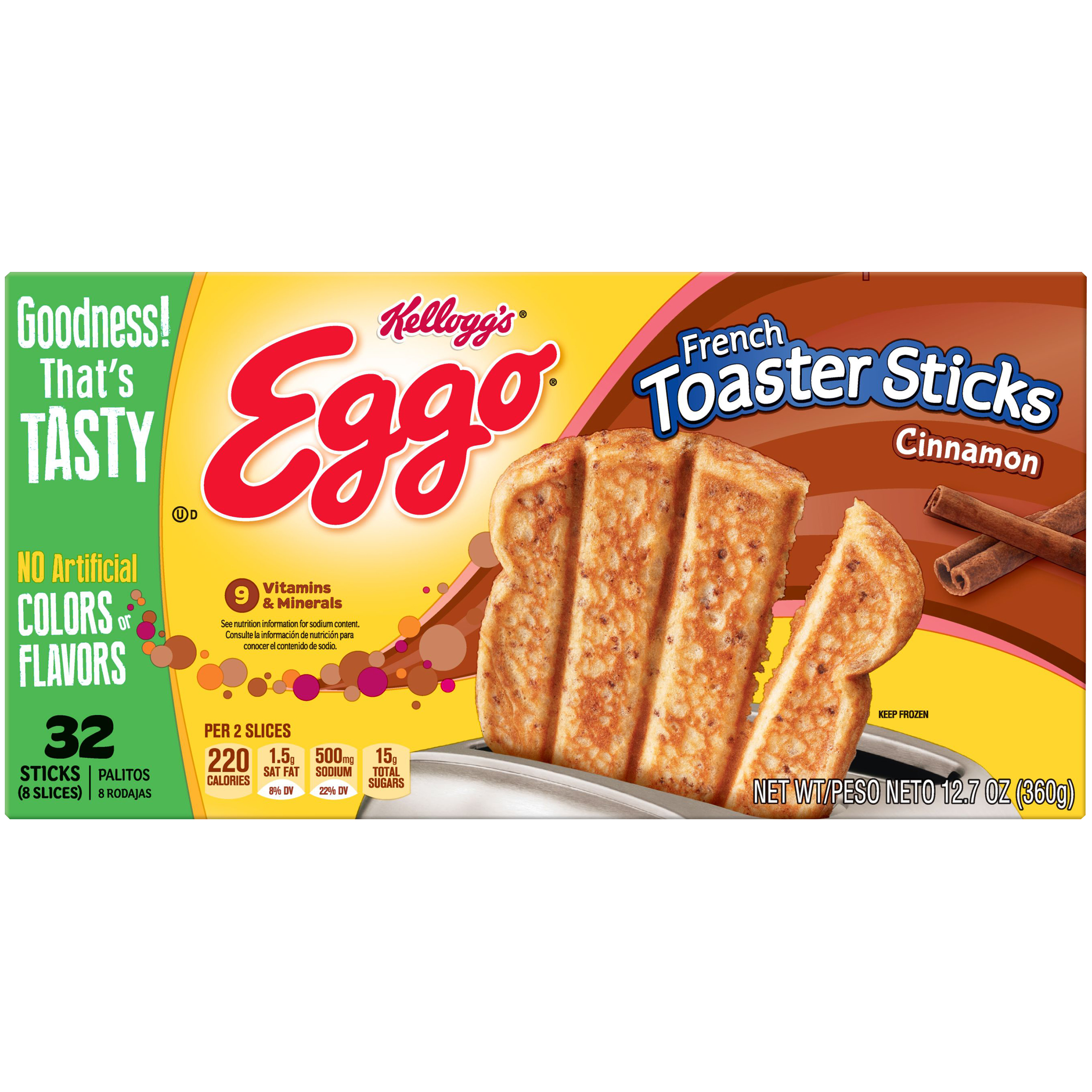 UPC 038000051982 product image for Eggo Cinnamon French Toaster Sticks 12.7 OZ BOX | upcitemdb.com