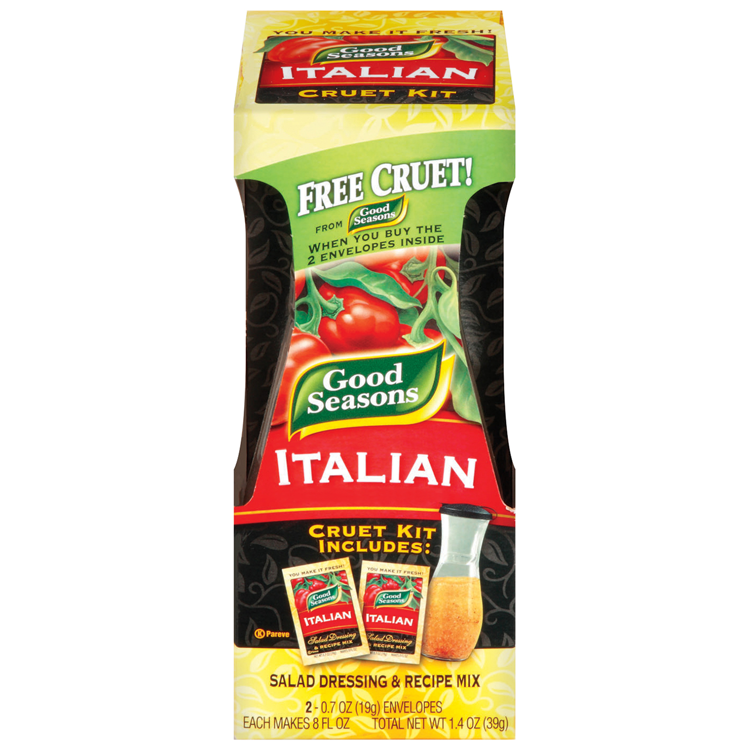 UPC 043000978689 Kraft Italian All Natural Salad Dressing & Recipe Mix/Cruet Kit Good Seasons