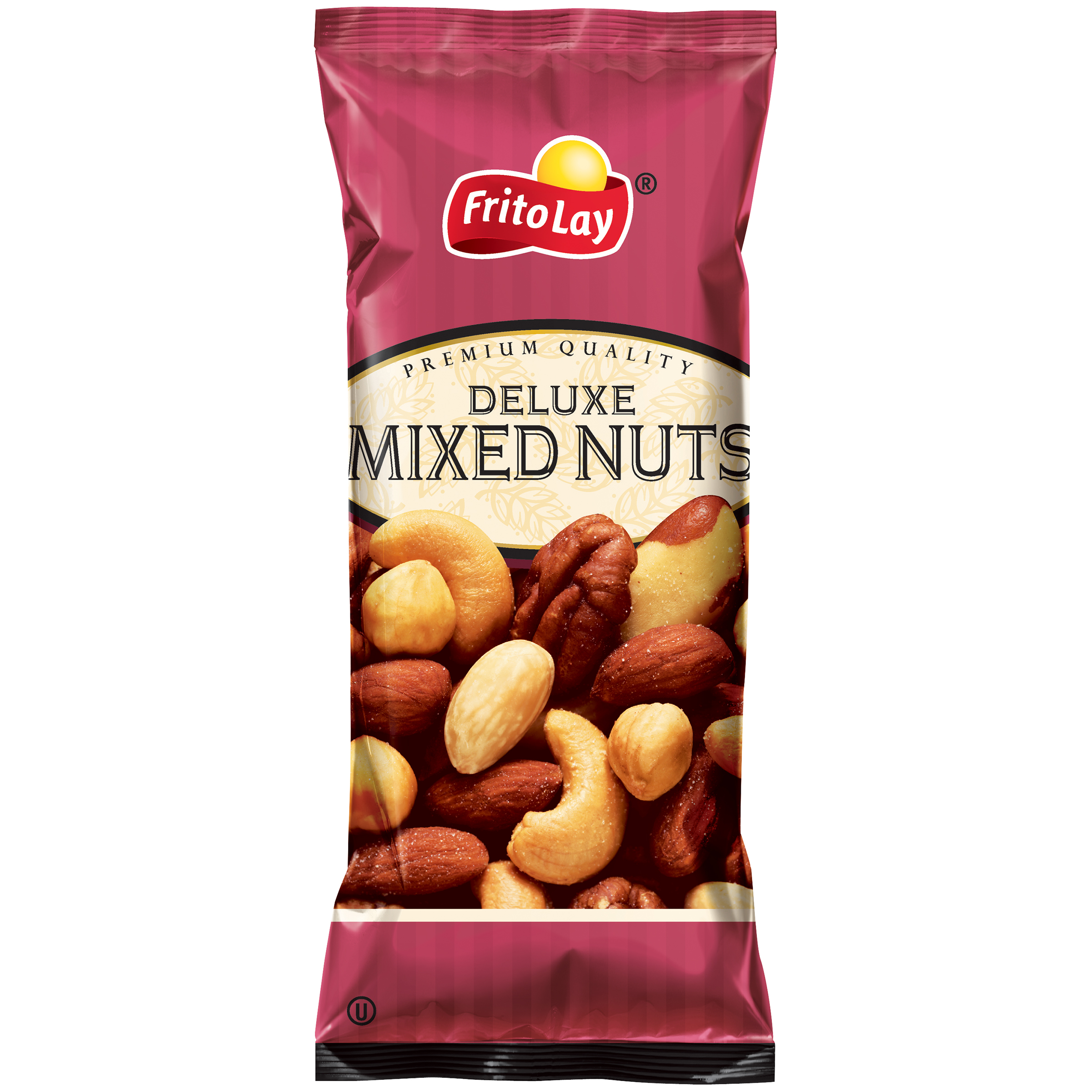 Frito Lay Deluxe Mixed Nuts 2.75 Ounce Plastic Bag