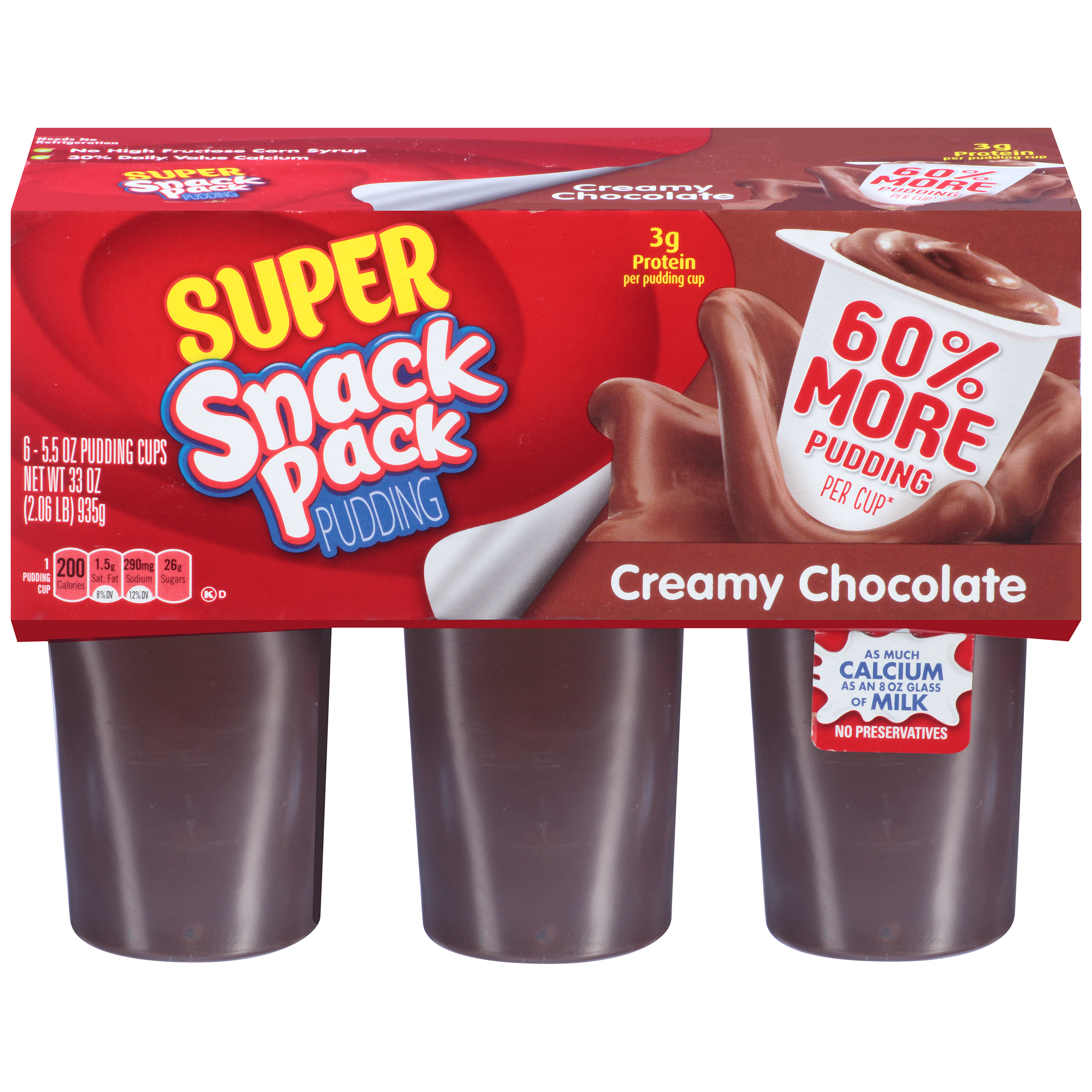 Hunt's Super Snack Pack Creamy Chocolate Pudding, 5.5 Oz. Shop Your