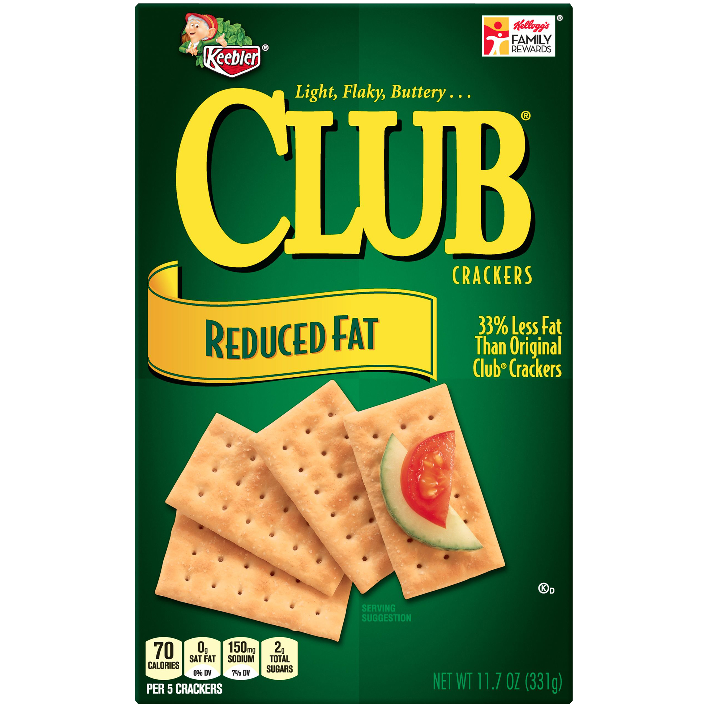 UPC 030100100706 product image for Club Reduced Fat Crackers | upcitemdb.com