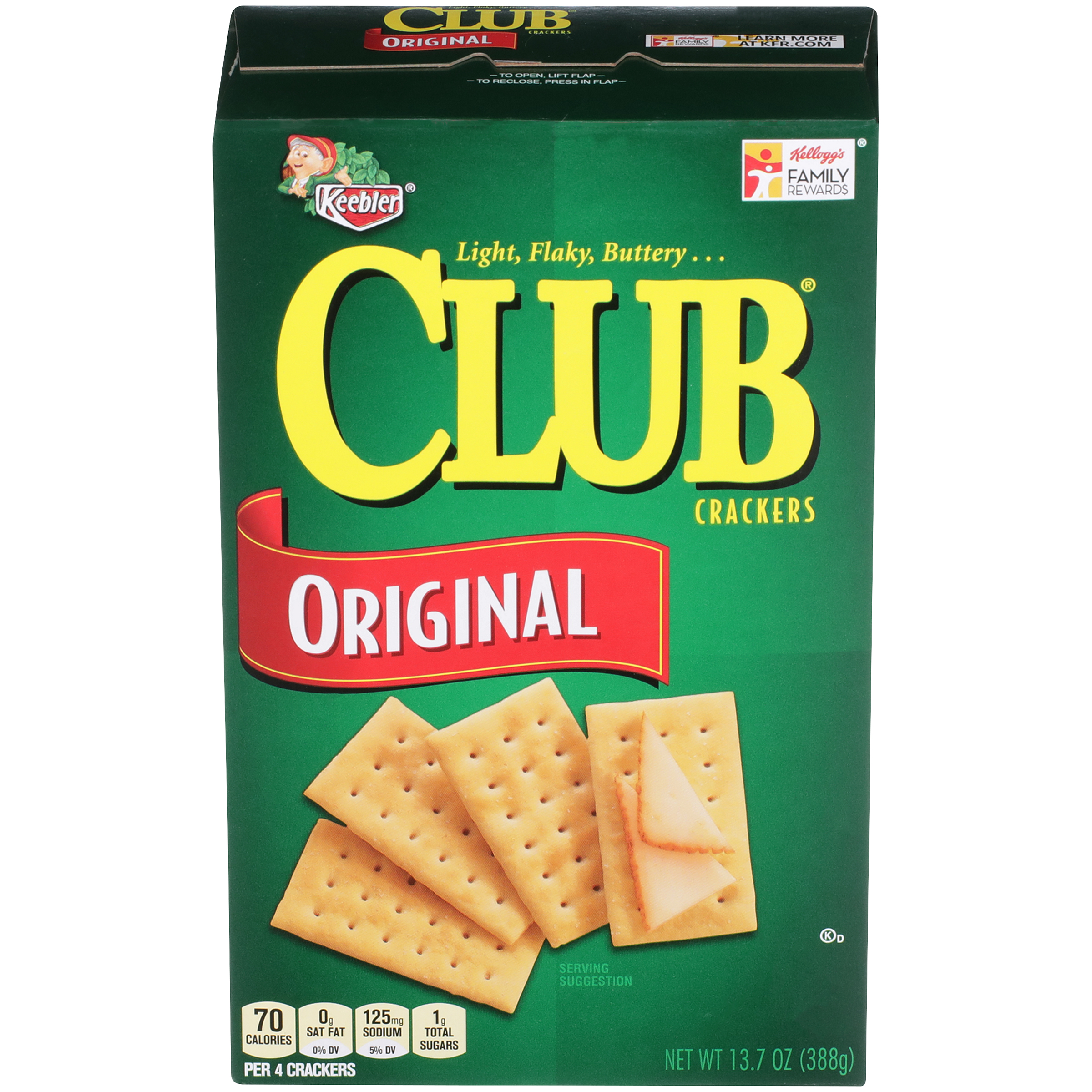 UPC 030100100577 Keebler Club Crackers Original