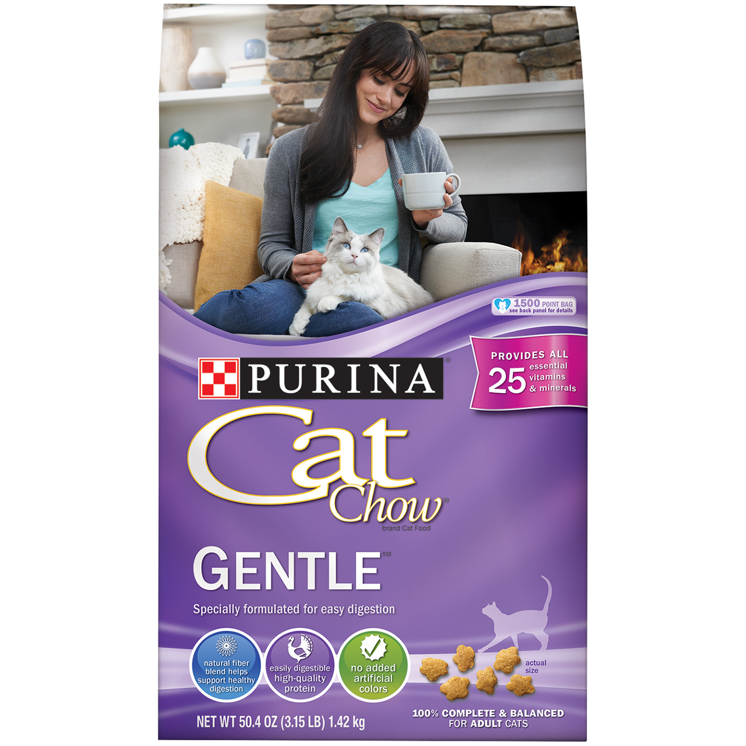 Purina Cat Chow Gentle Cat Food 3.15 lb. Bag Shop Your Way Online