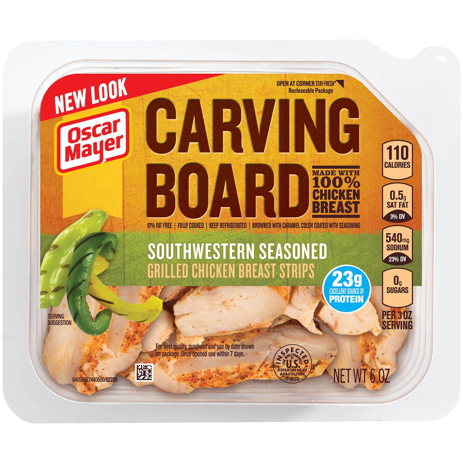 UPC 044700022894 product image for Southwestern Seasoned Grilled Chicken Breast Strips | upcitemdb.com