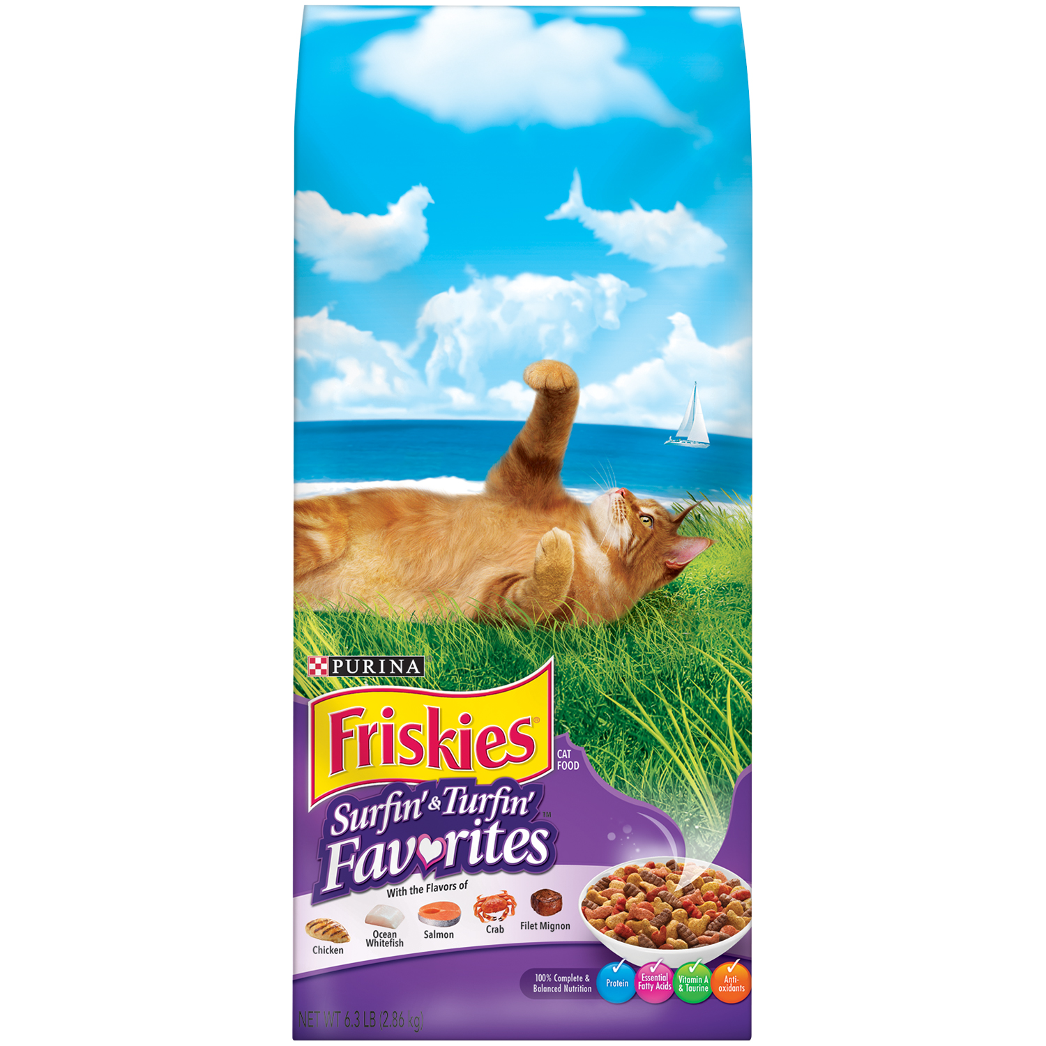UPC 050000100316 Friskies Feline Favorites Cat Food Surfin and