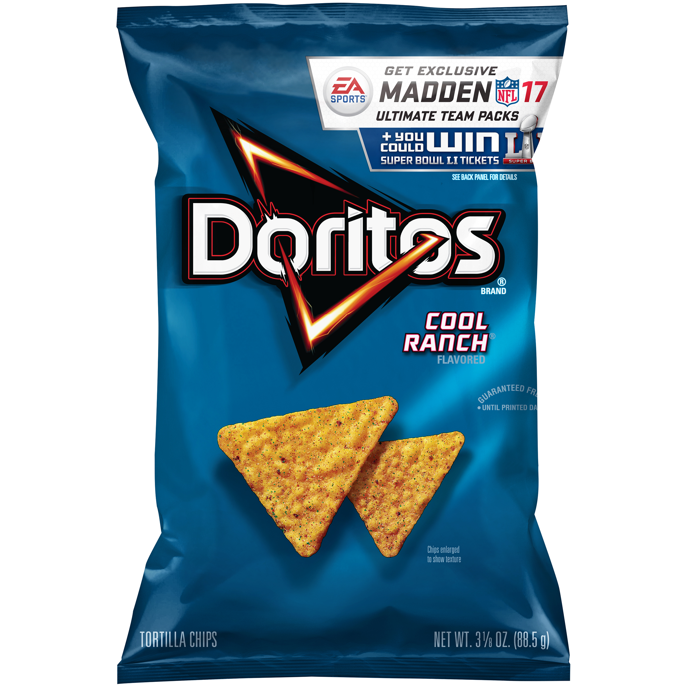 UPC 028400420716 Cool Ranch Tortilla Chips 3.125 OZ BAG