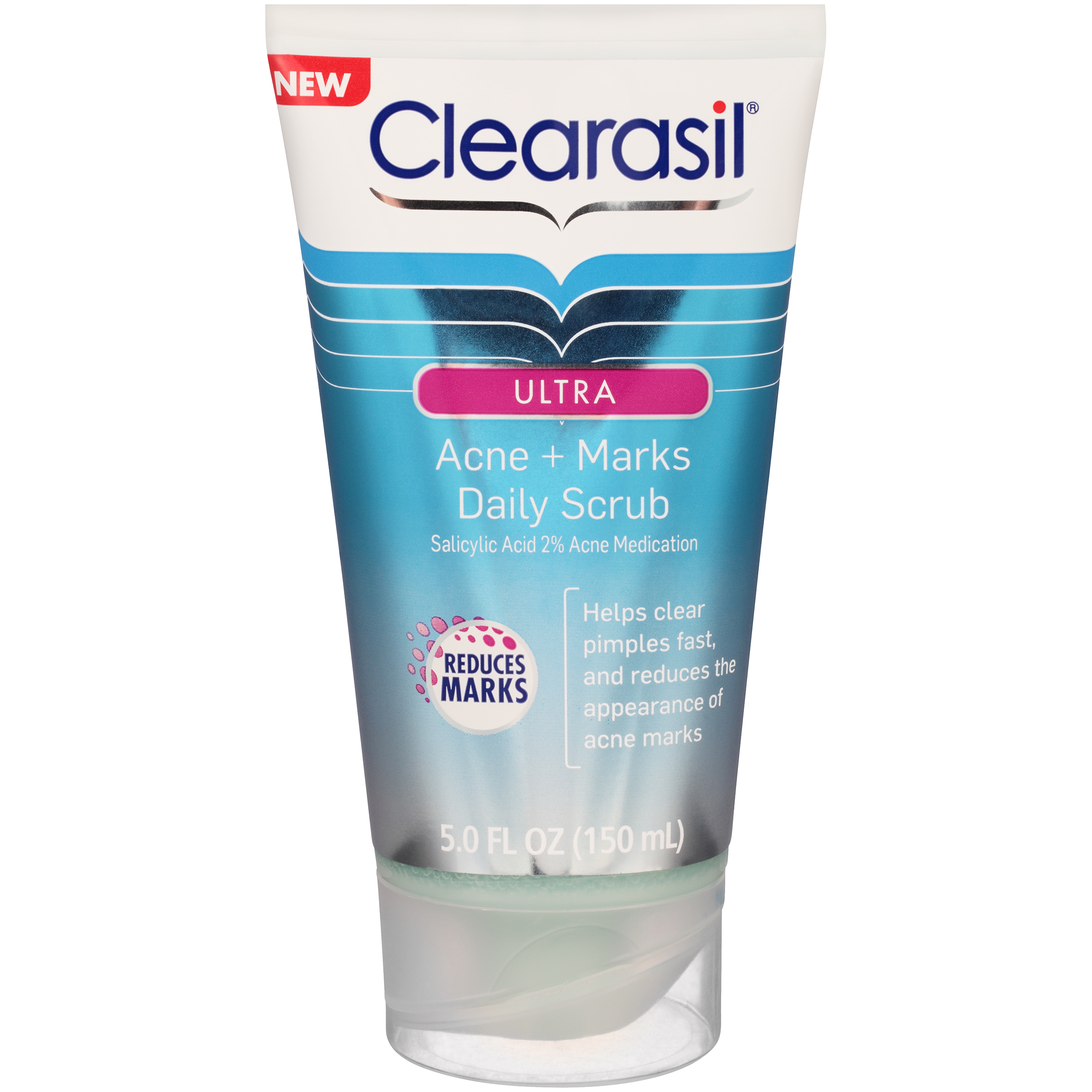 Clearasil Ultra Acne + Marks Daily Scrub Acne Medication 5 FL OZ Tube