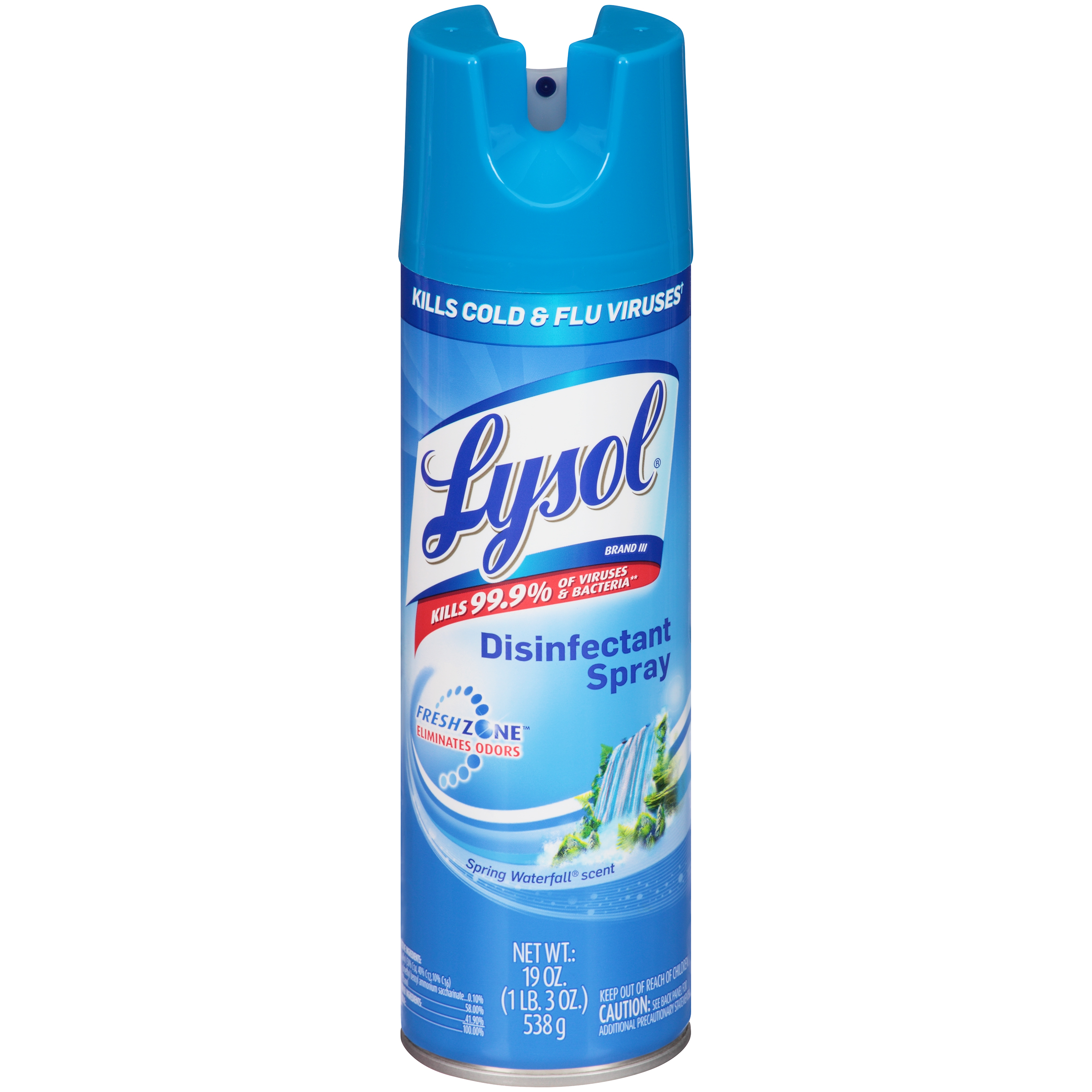 Lysol Disinfectant Spray, Spring Waterfall Scent, 19 oz (1 lb 3 oz) 539