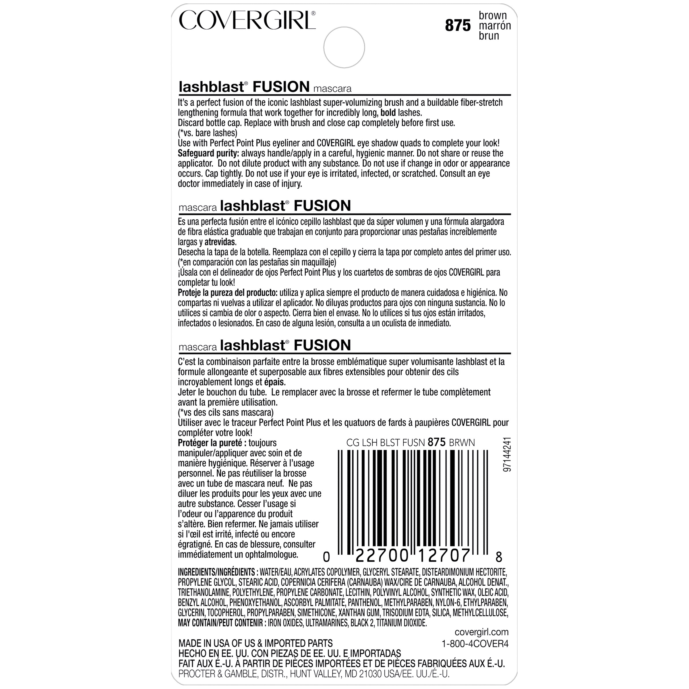 CoverGirl Mascara UPC & Barcode