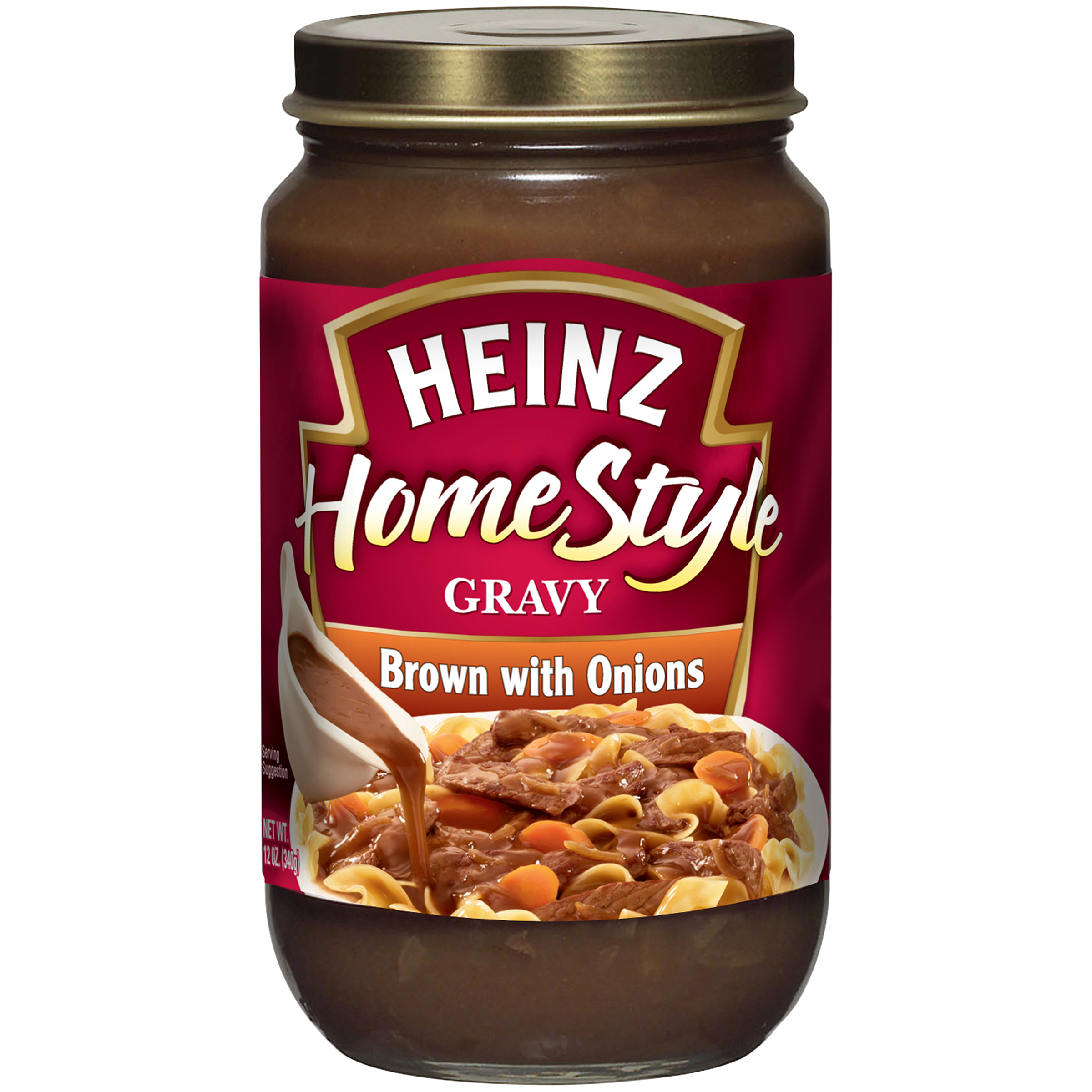 UPC 013000798105 Heinz HomeStyle Brown Gravy With Onions, 12 oz Jar
