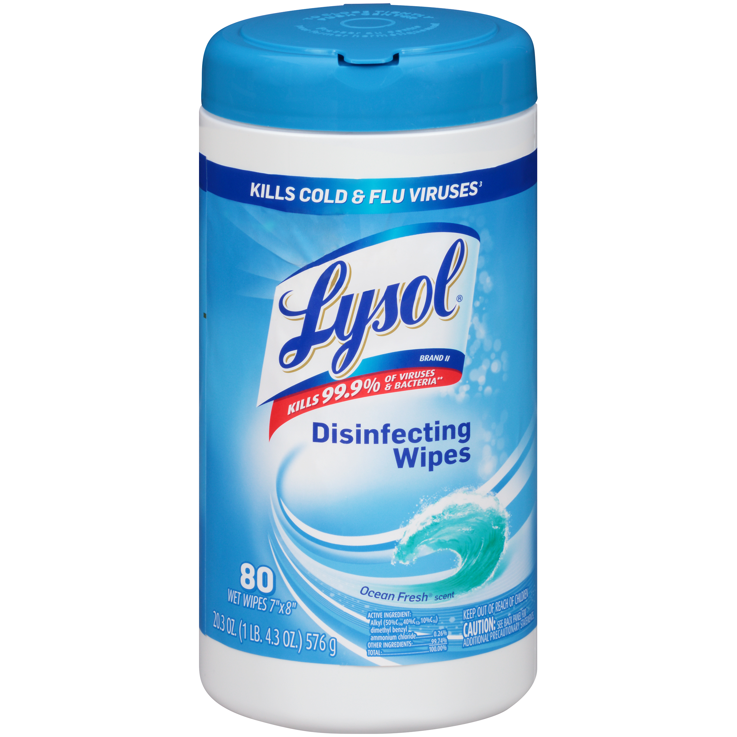 Lysol Disinfecting Wipes, Spring Waterfall, 80 wet wipes - Food & Grocery - Cleaning ...