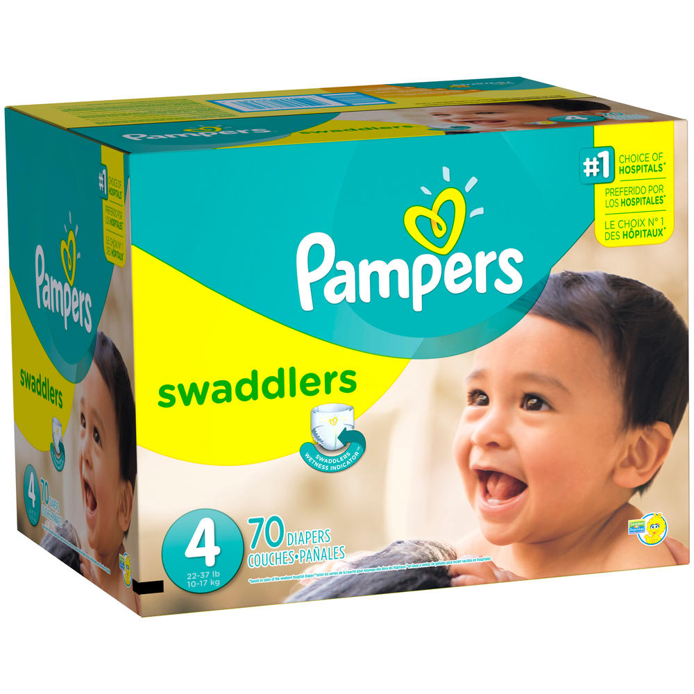 Swaddlers Size 4 Super Pack Diapers, 70 ct