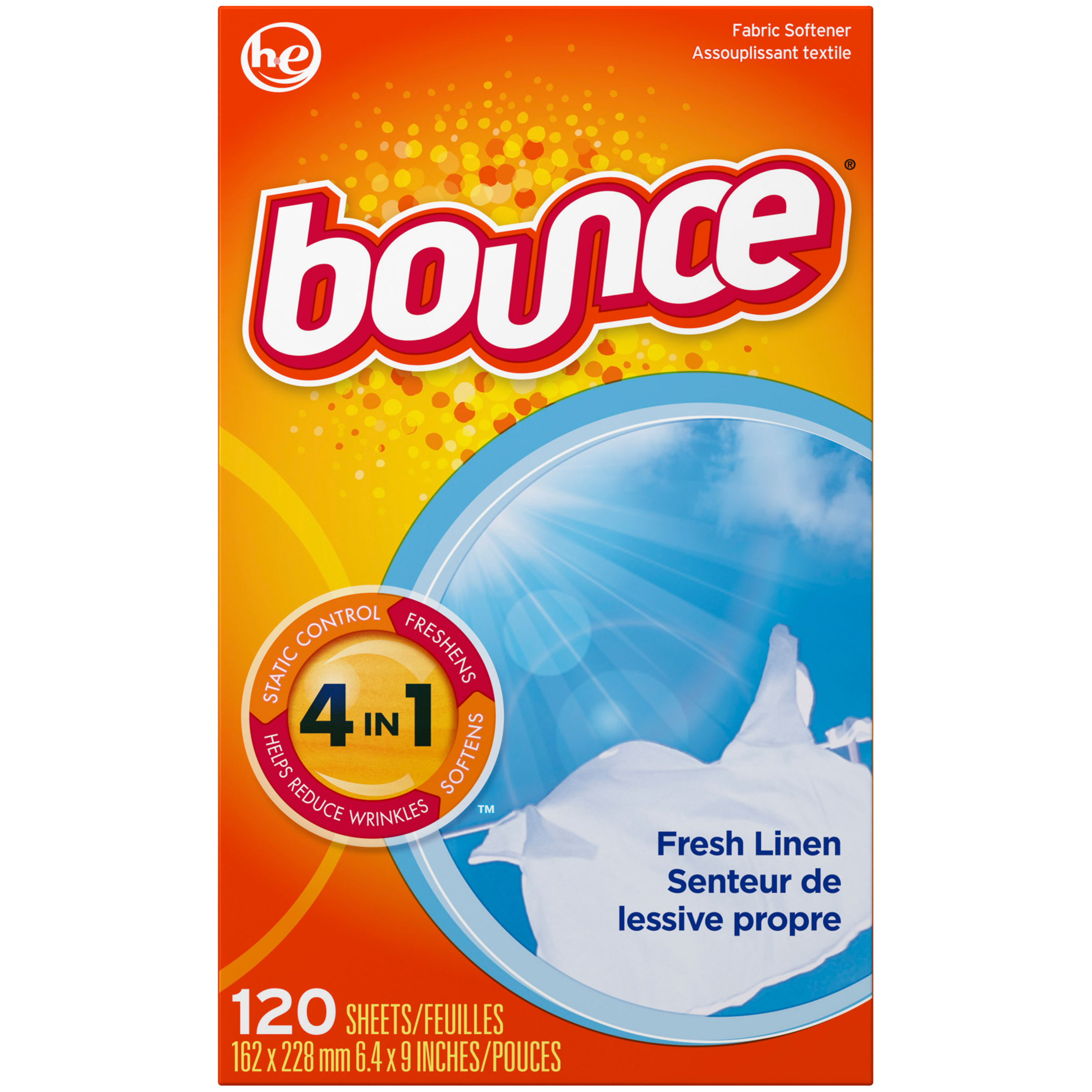 UPC 037000802532 Bounce Fabric Softener Sheets Fresh Linen