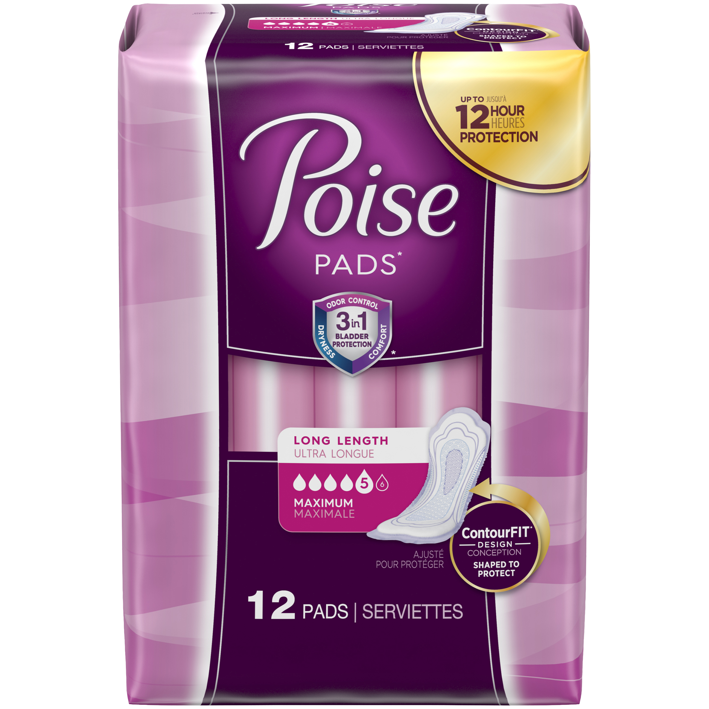 Poise ® Maximum Absorbency Incontinence Pads, Long Length Shop Your