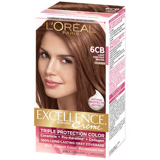 L'Oreal 6CB Light Chestnut Brown Hair Color - Beauty ...
