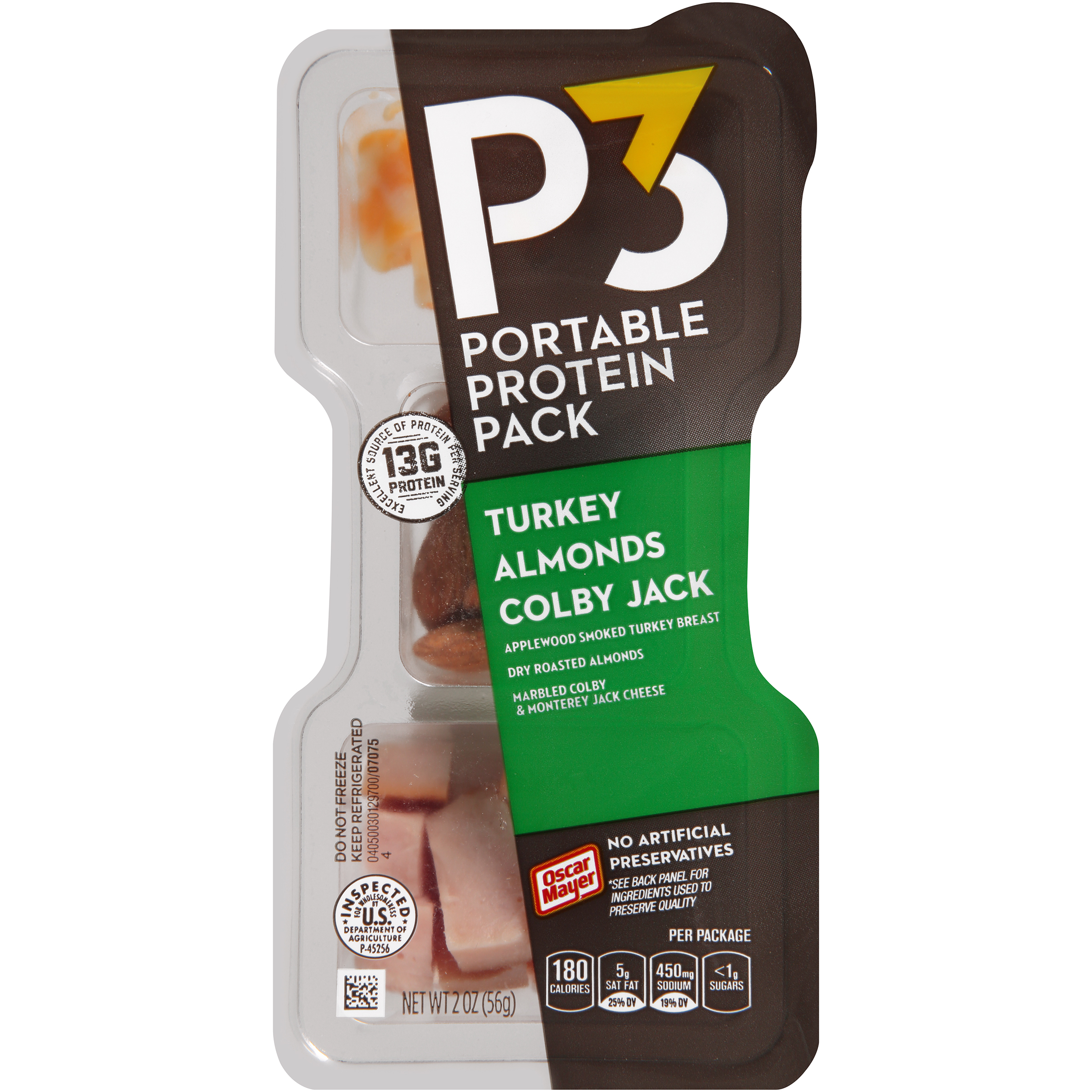 UPC 044700070758 product image for Turkey Breast/Colby & Monterey Jack/Almonds Portable Protein Pack | upcitemdb.com