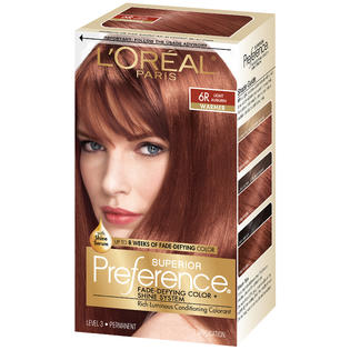 L'Oreal 6r Warmer Light Auburn Hair Color 1 KT BOX ...