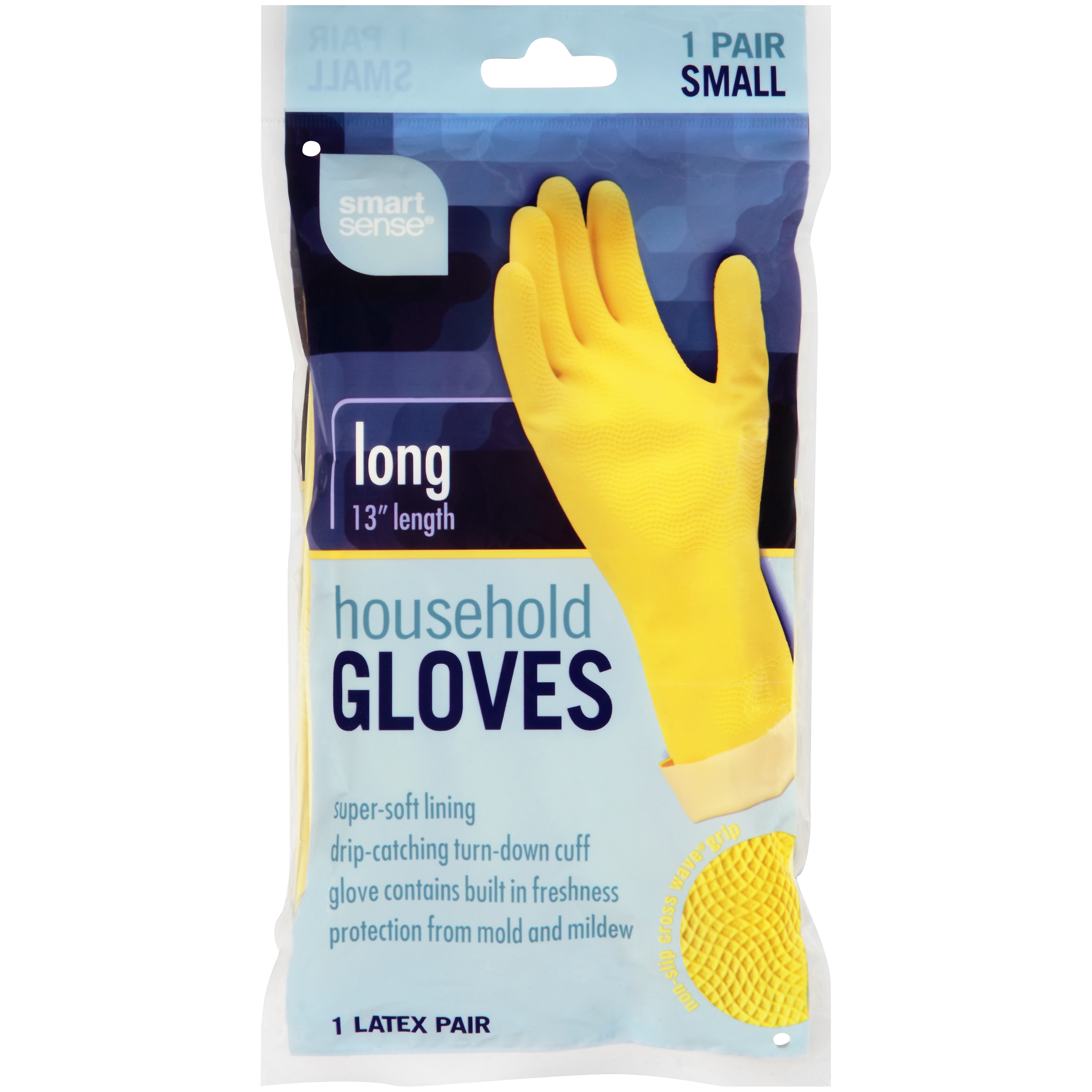 Smart Sense Long Household Small Latex Gloves 1 Pair Shop Your Way