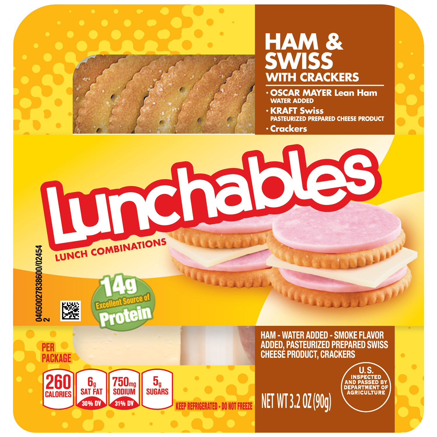 UPC 044700024546 product image for Ham & Swiss with Crackers 3.2 OZ TRAY | upcitemdb.com