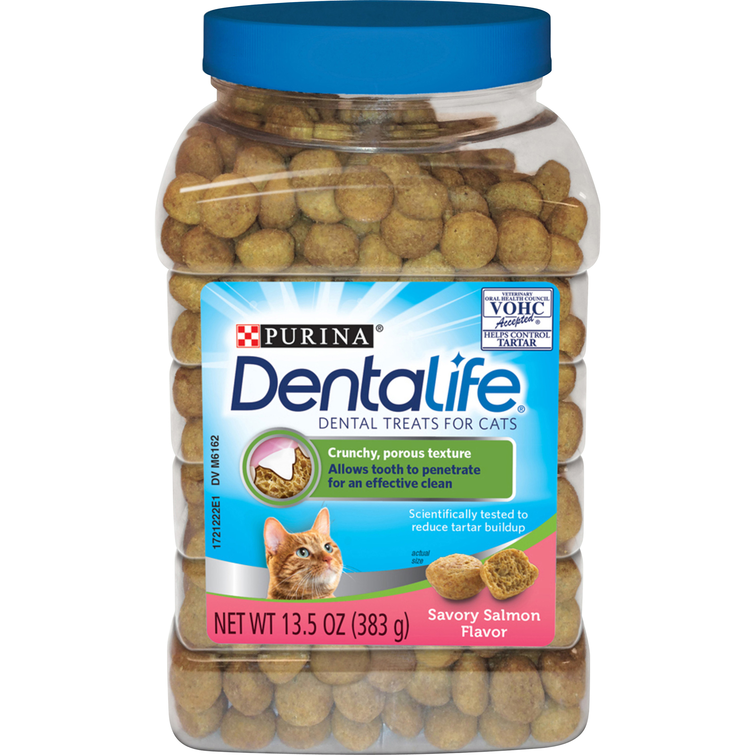 Purina Dentalife Savory Salmon Flavor Dental Treats for Cats 13.5 oz