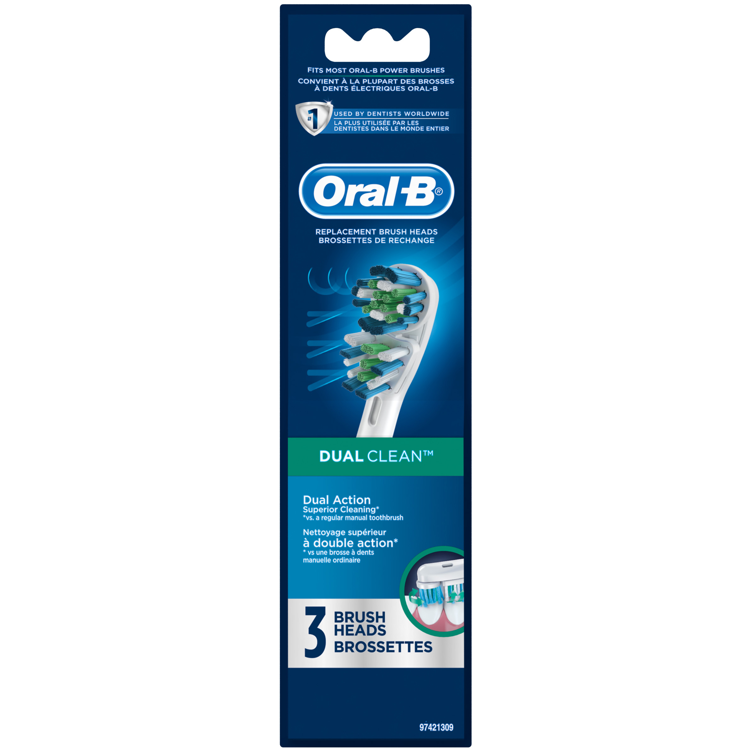 Oral B Dual Clean Replacement Electric Toothbrush Head 99
