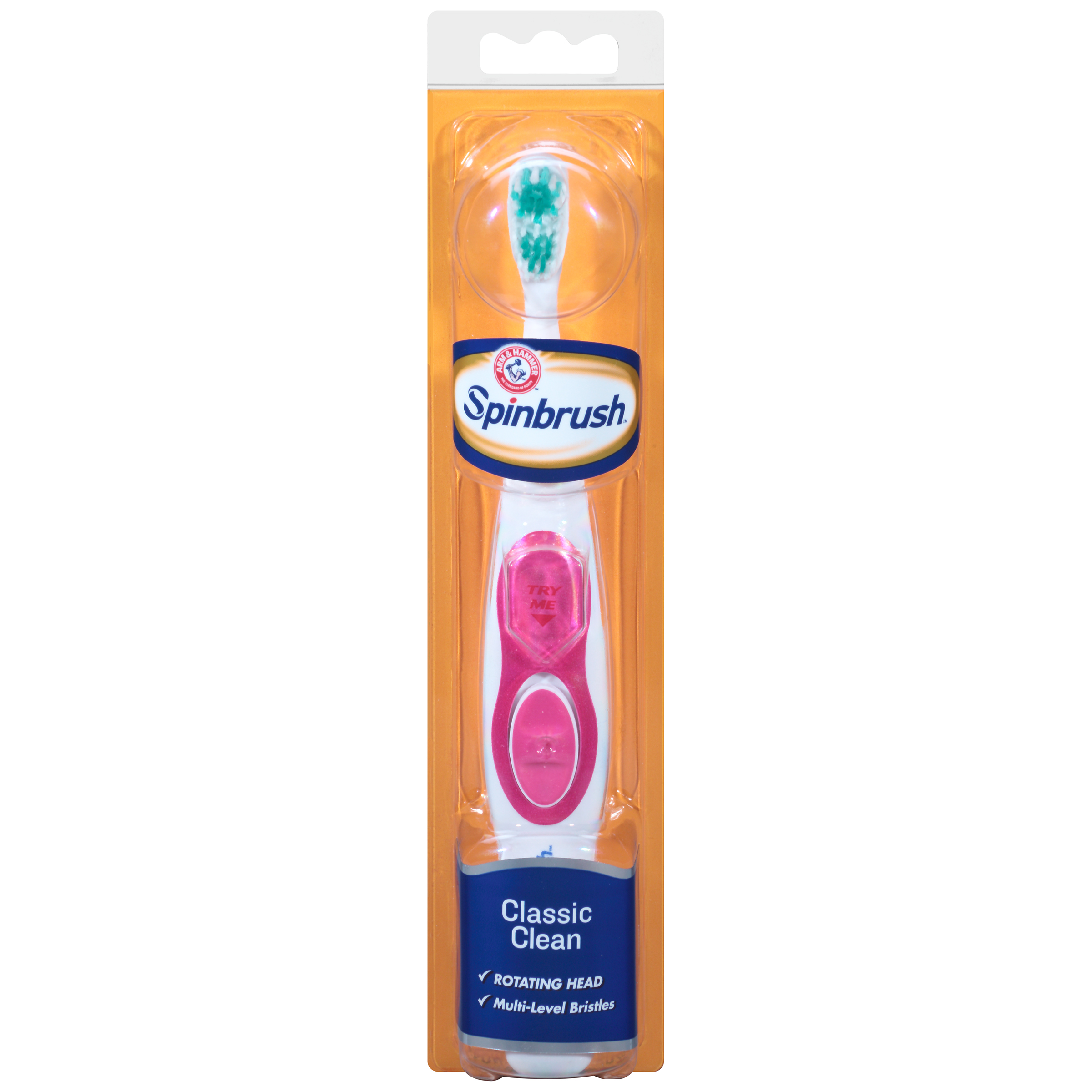 Crest Arm & Hammer SpinBrush ClassicClean Powered Toothbrush, 1