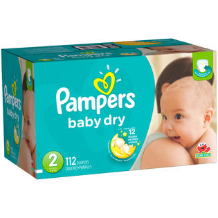 Pampers Baby Dry Diapers Size 2, Super Pack 112 Count Diapers - Baby