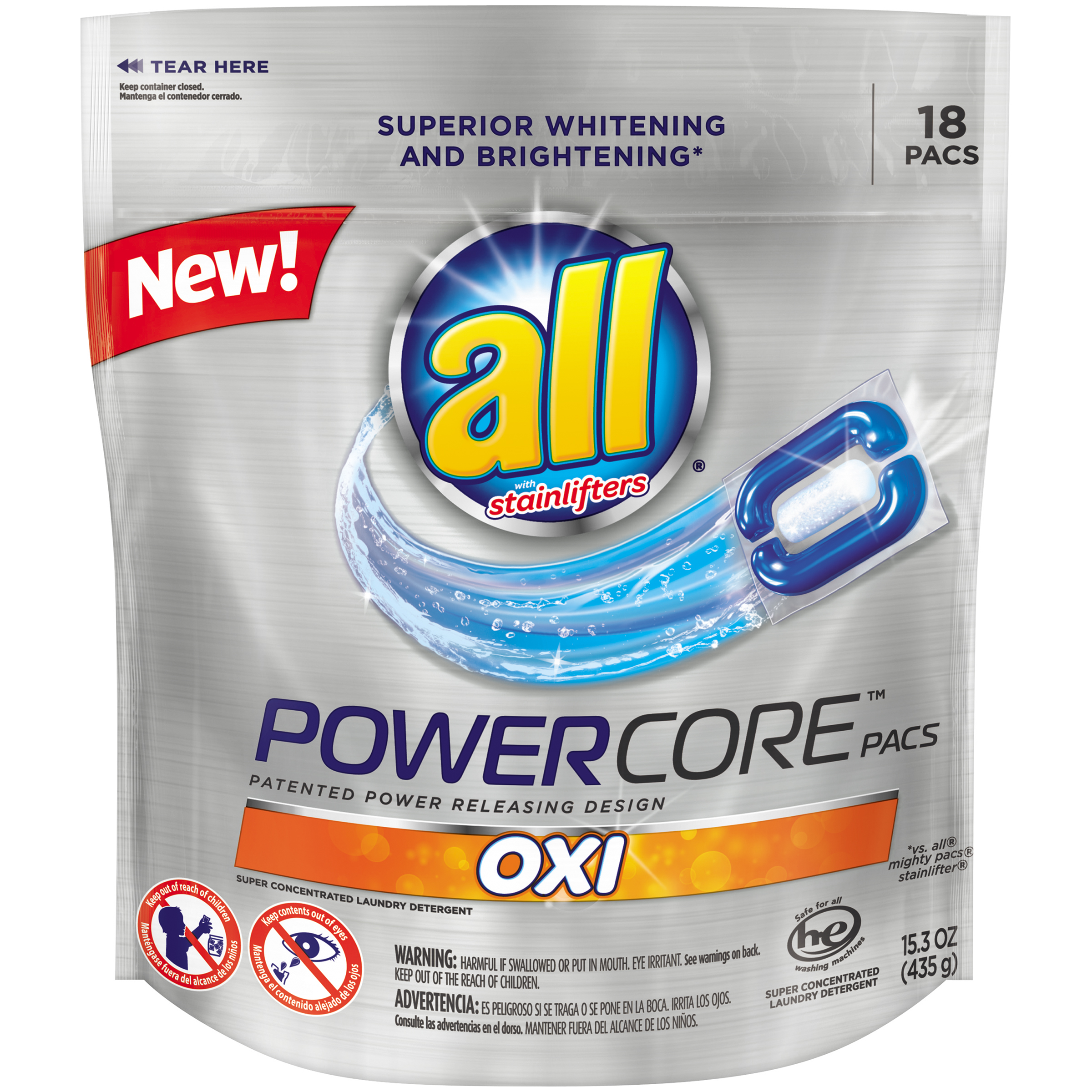 UPC 072613463114 product image for POWERCORE OXI Pacs Super Concentrated Laundry Detergent | upcitemdb.com