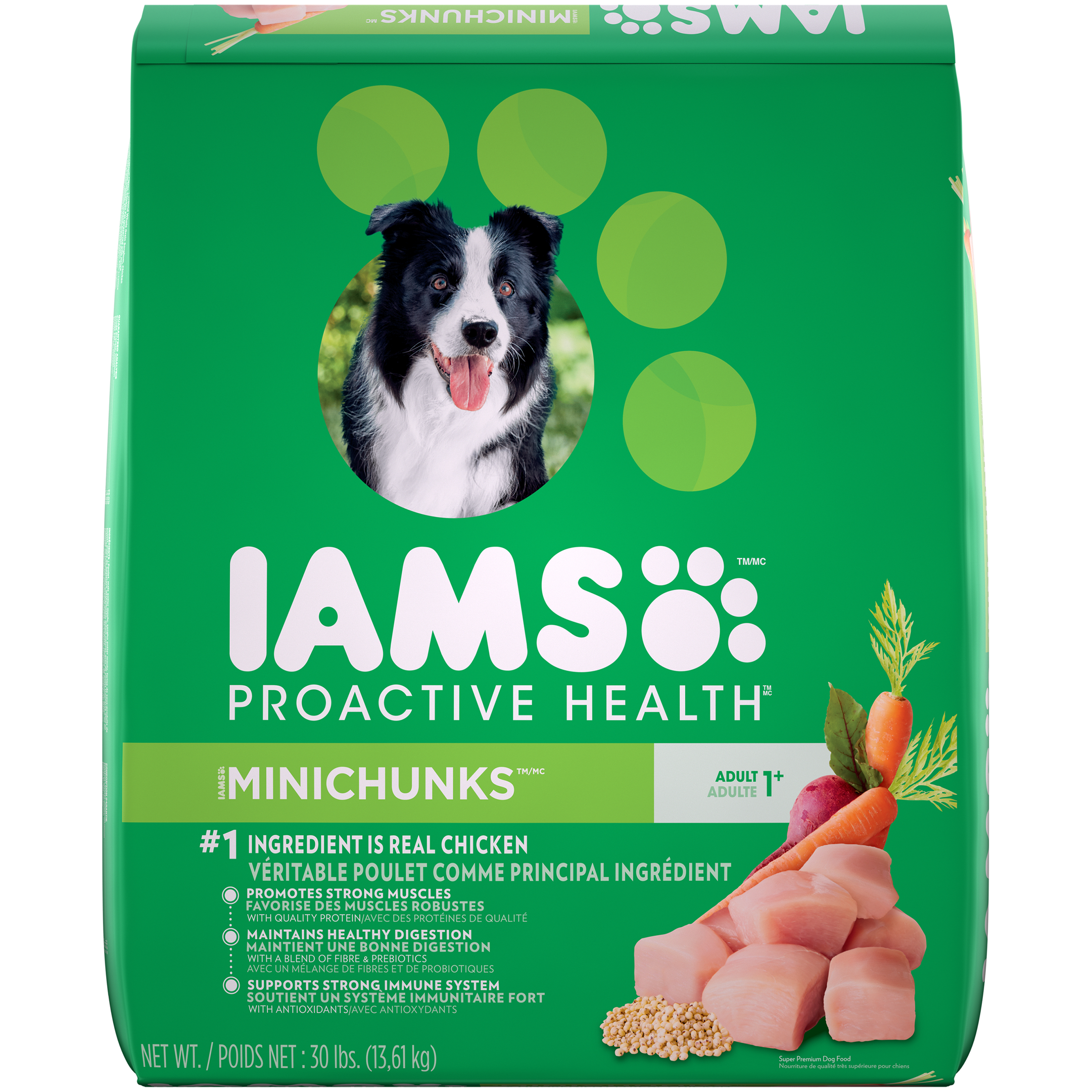 Iams MiniChunks Dog Food Proactive Health 1 6 Years 30 lb Iams MiniChunks Dog Food Proactive Health 1 6 Years 30 lb