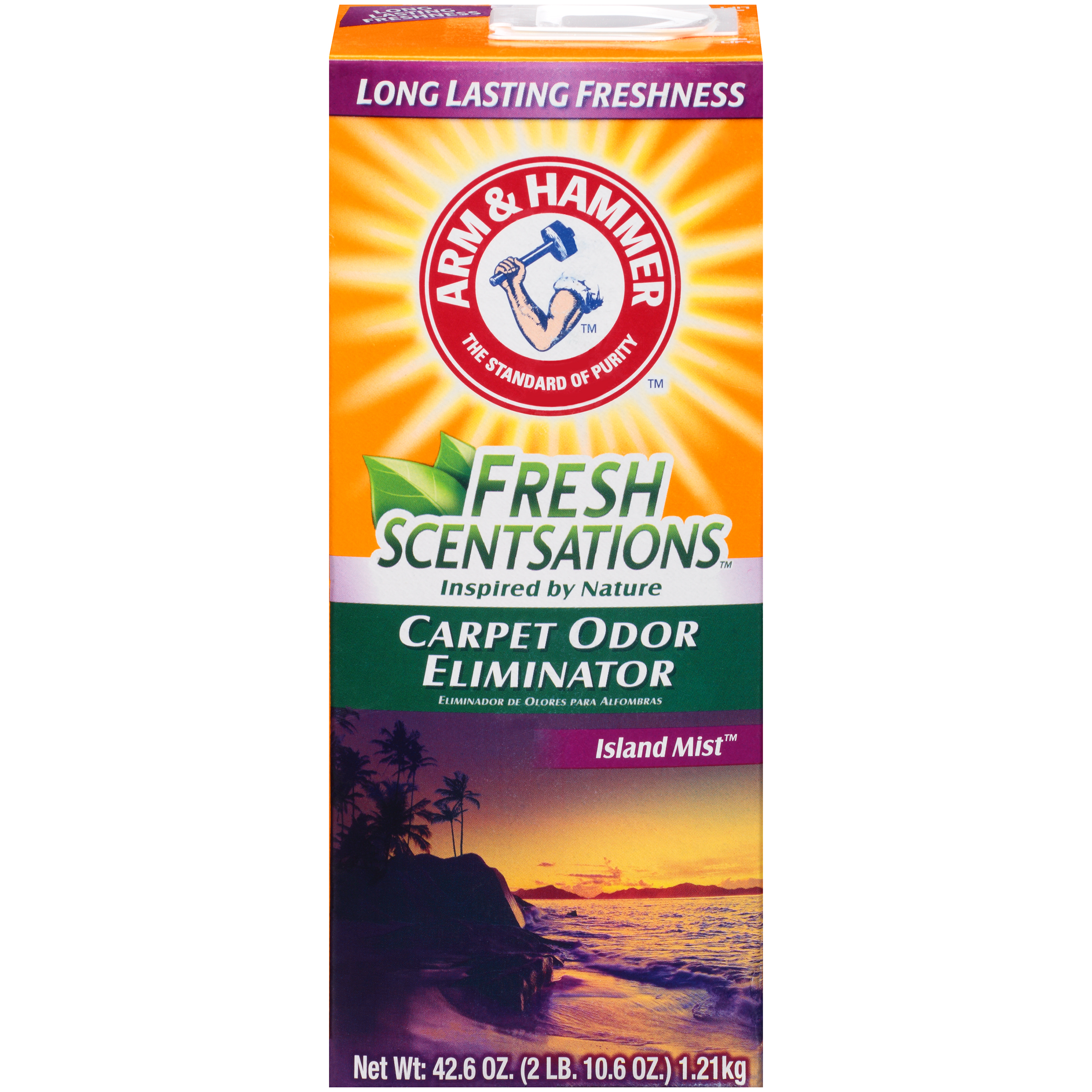 Arm & Hammer Odor Eliminator, For Carpet & Room, Island Mist, 42.6 oz
