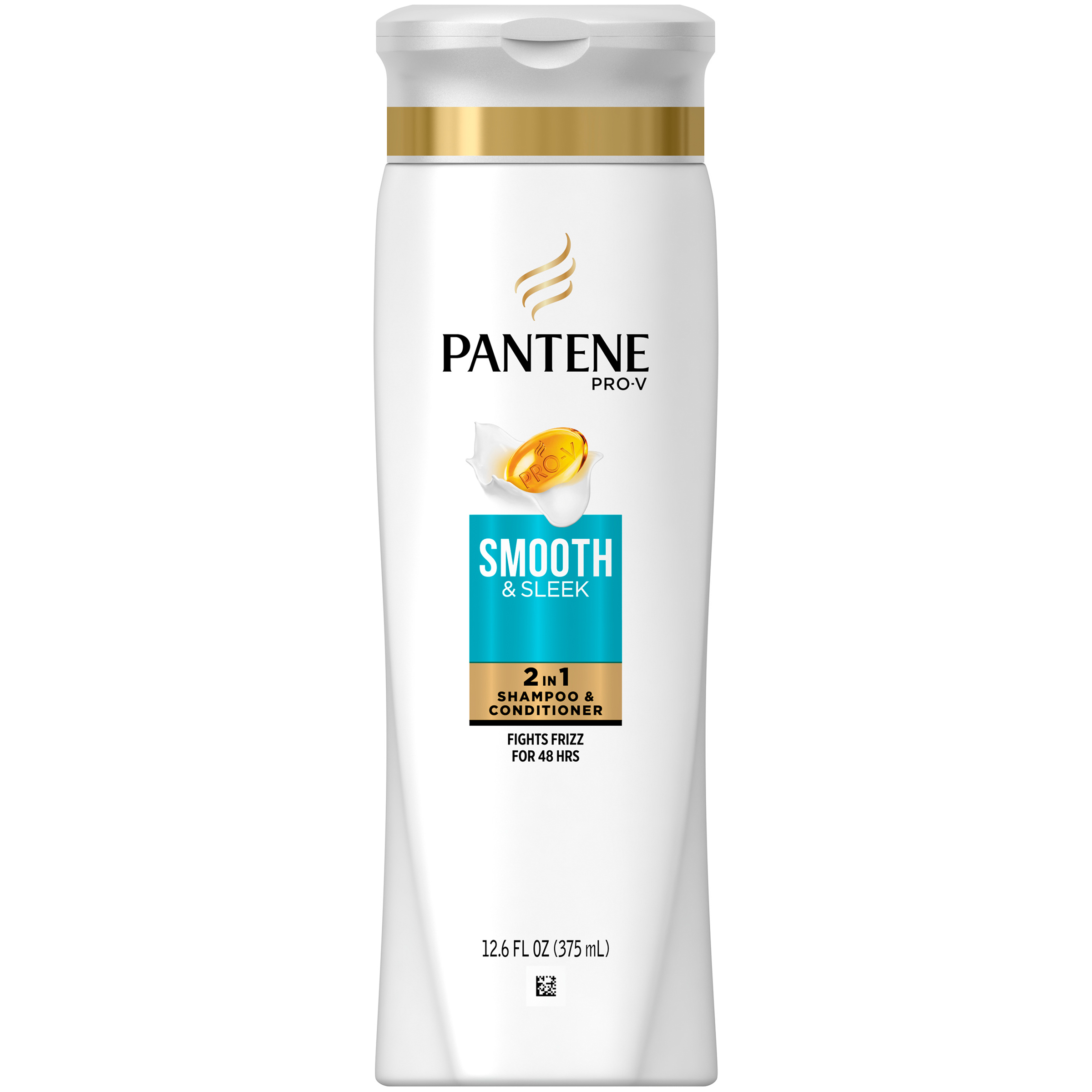 Frizzy to Smooth Pantene ProV Smooth and Sleek 2in1 Smoothing Shampoo