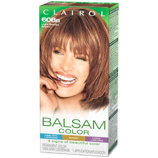 Balsam Clairol Balsam Hair Color 608B Light Bronze Brown 1 ...