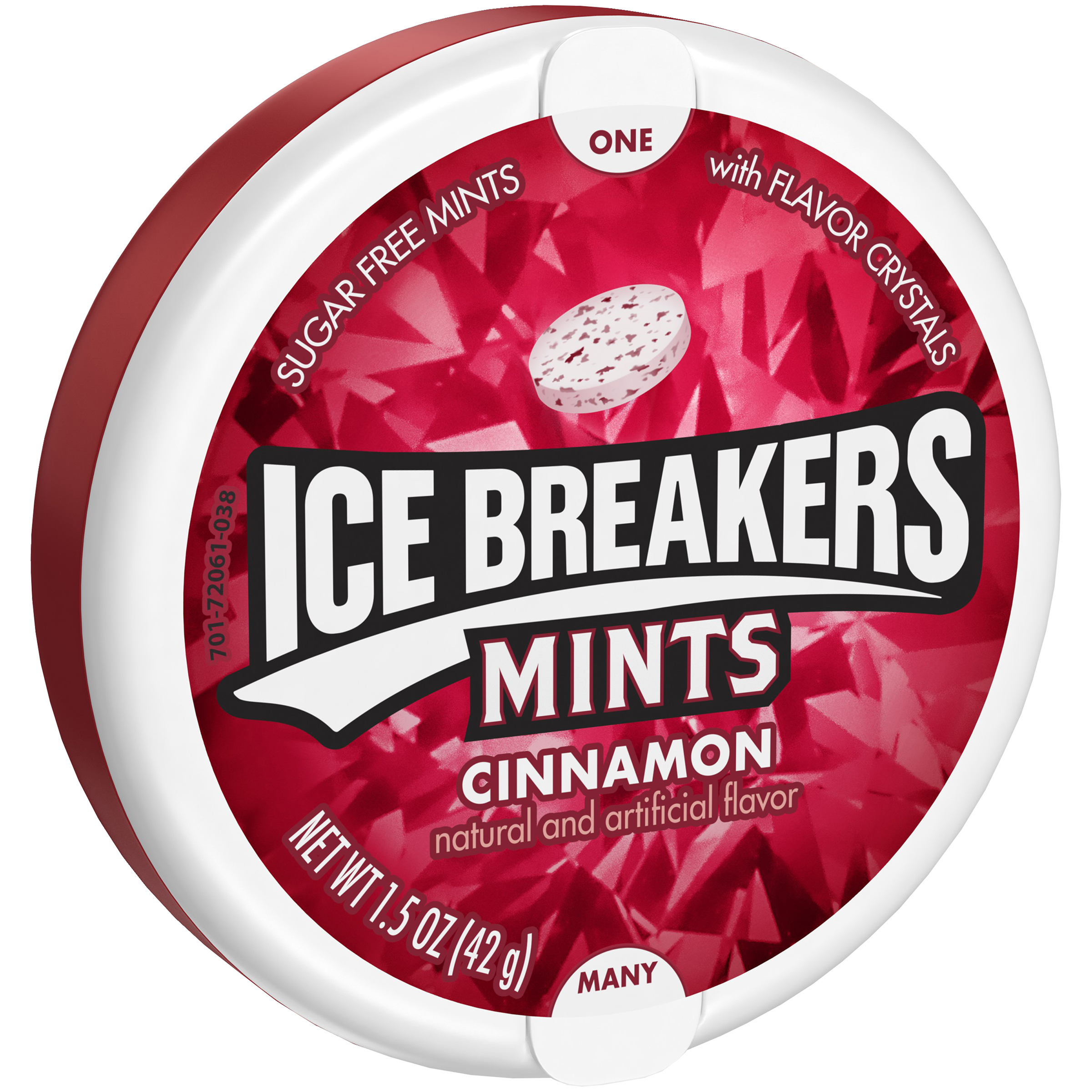 UPC 034000000081 Mints, Sugar Free, Cinnamon, with Flavor Crystals, 1