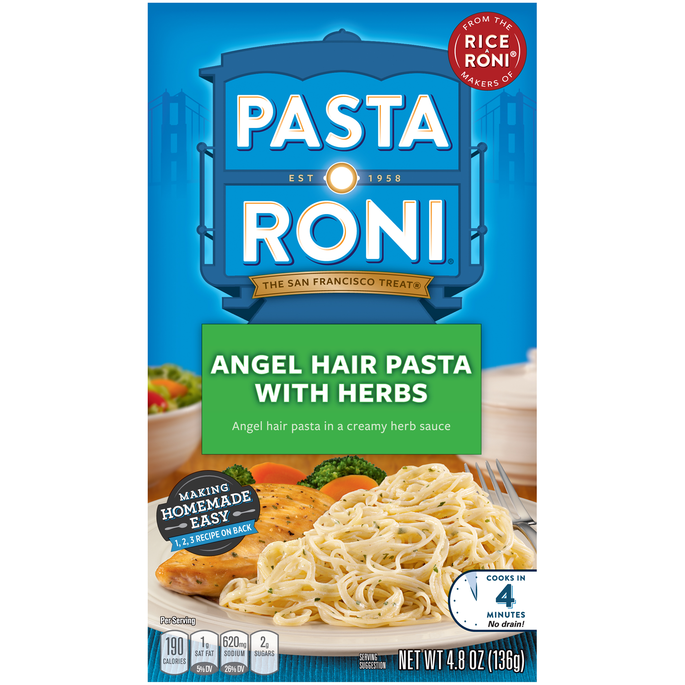 Pasta Roni Angel Hair Pasta with Herbs, 4.8 oz (136 g)